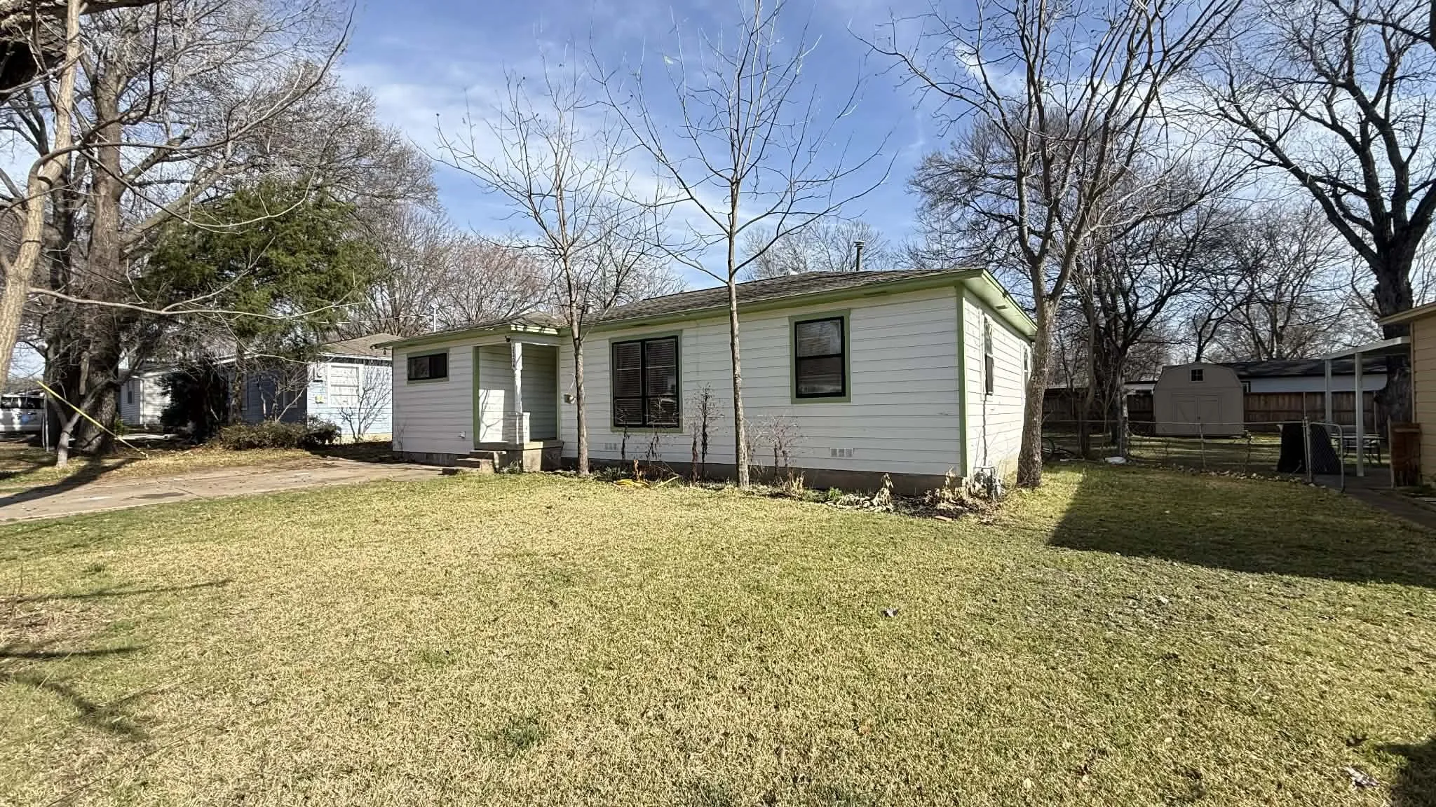 Rear view of house
