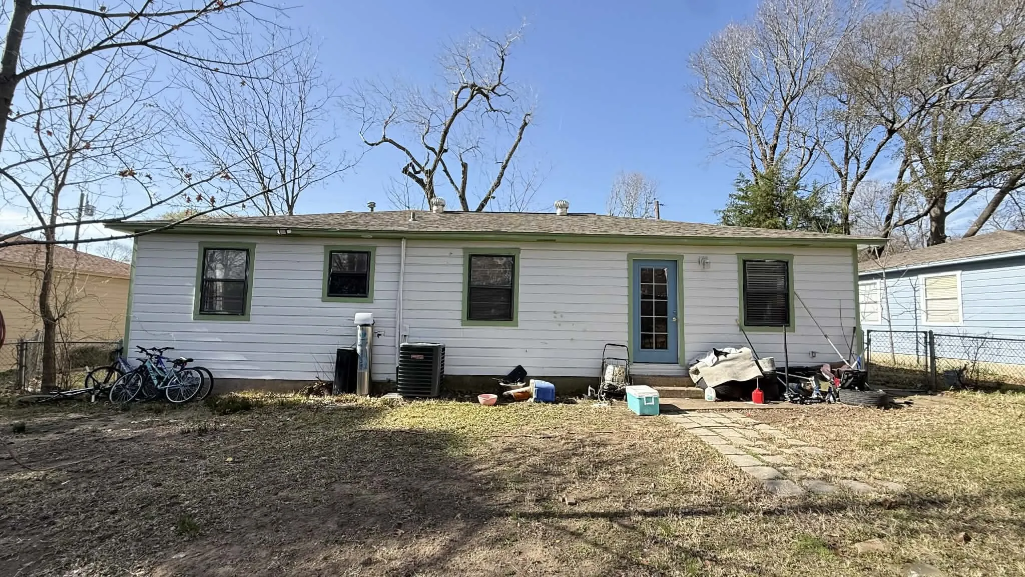Back of house featuring a patio area and entry steps