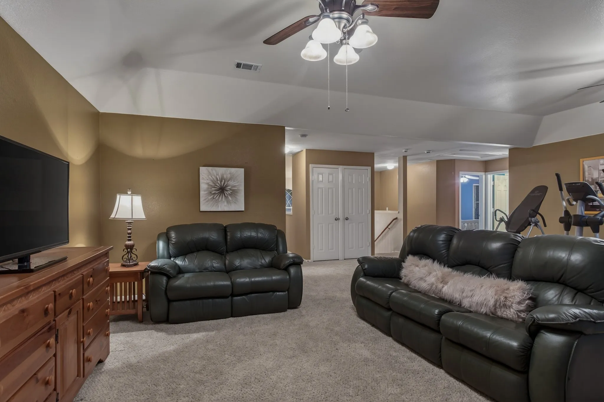 Upstairs living adds more flexibility, with a large game room & an additional bonus area.