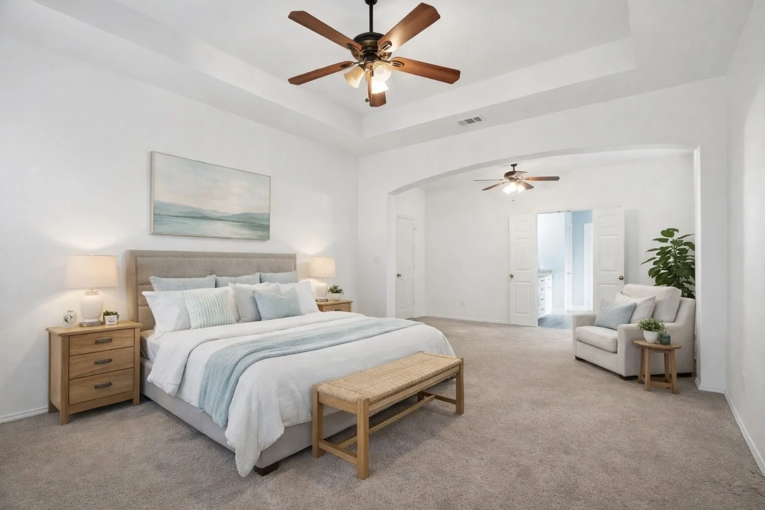 Staged for furniture placement ideas