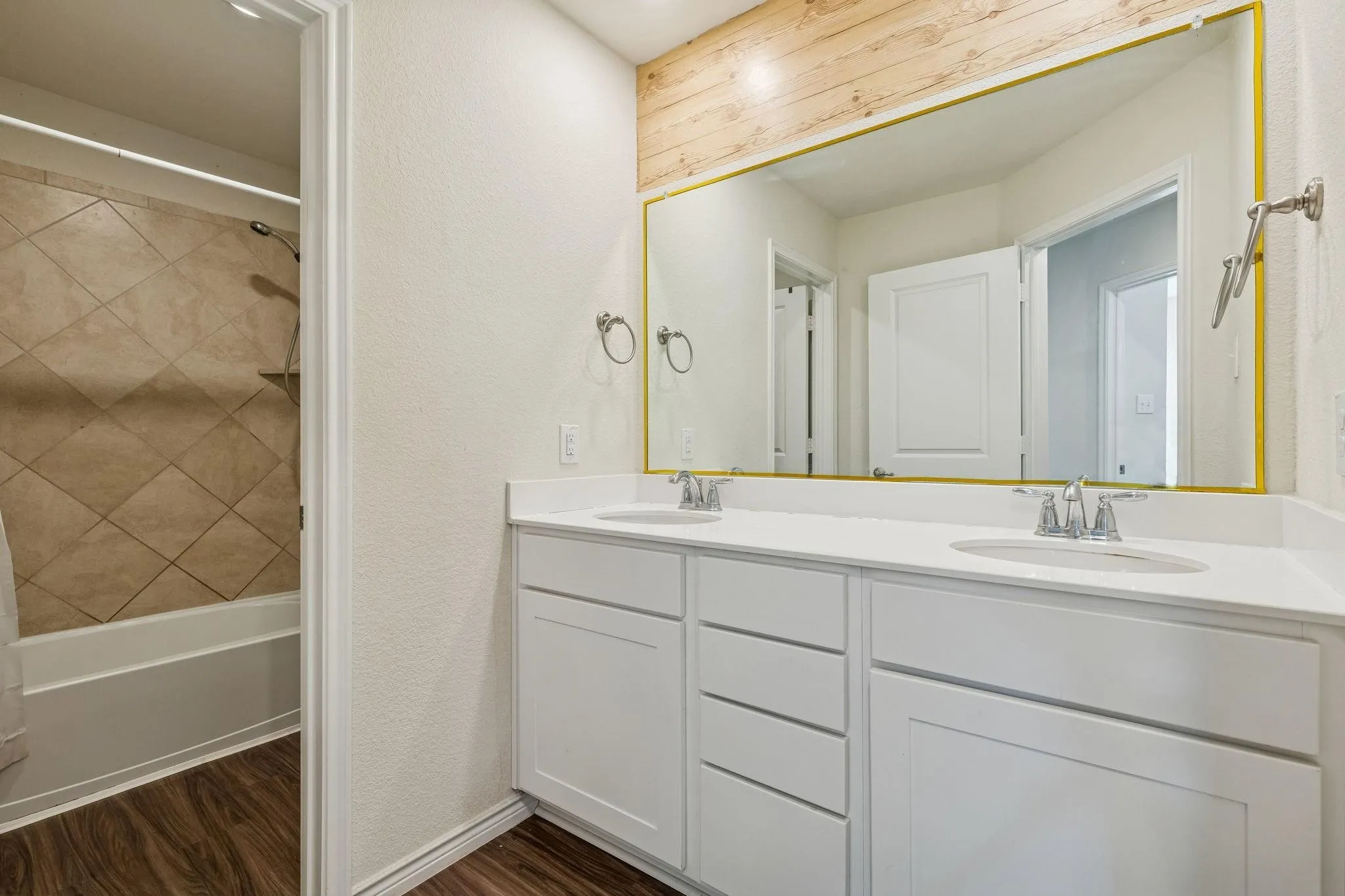 Secondary bathroom is upstairs.