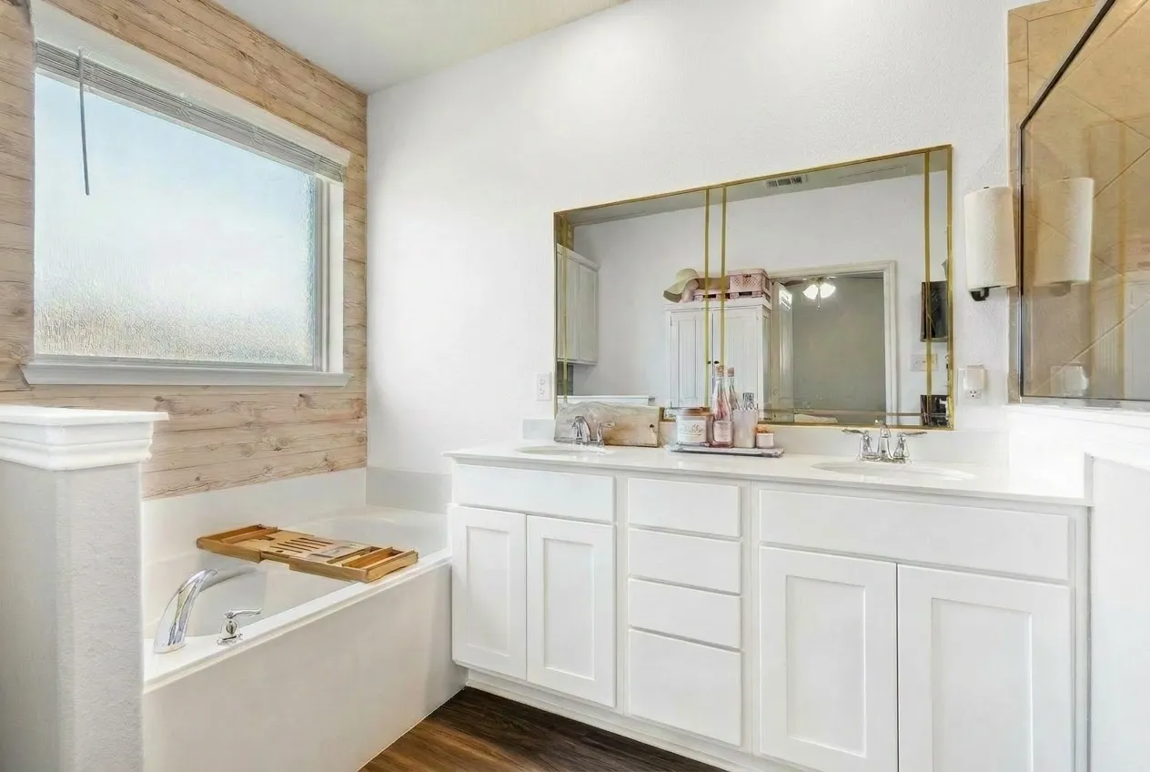 *virtual* Primary Bathroom enhanced to show potential
