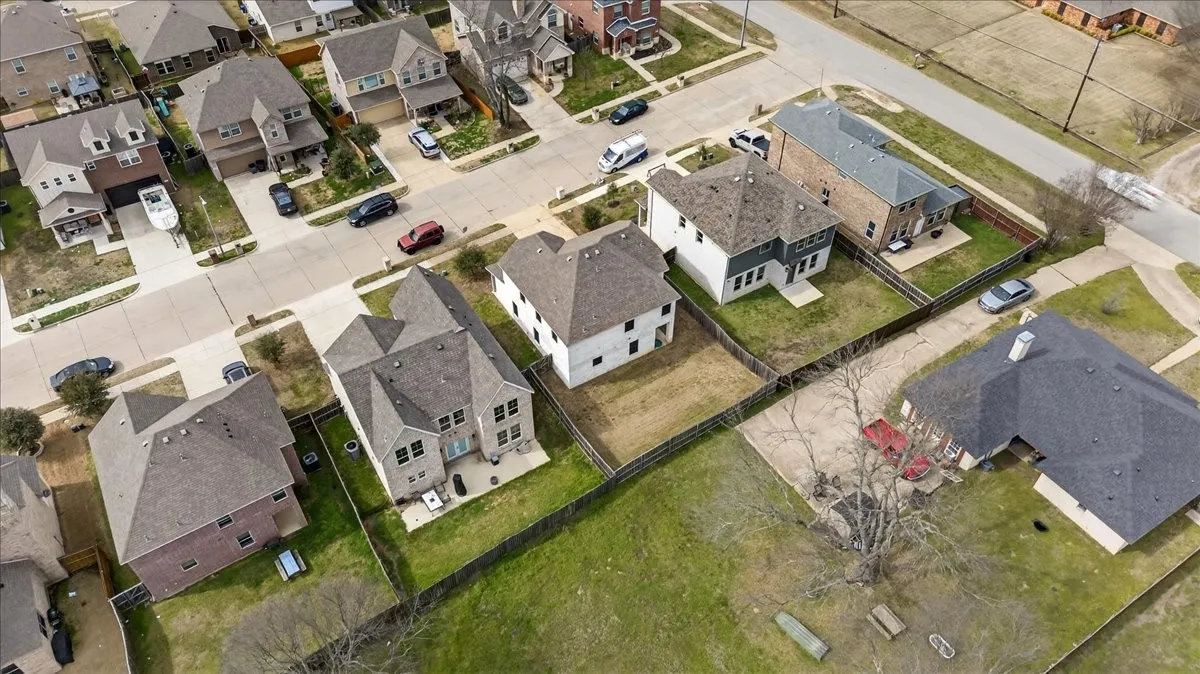 Aerial view of the area around the home
