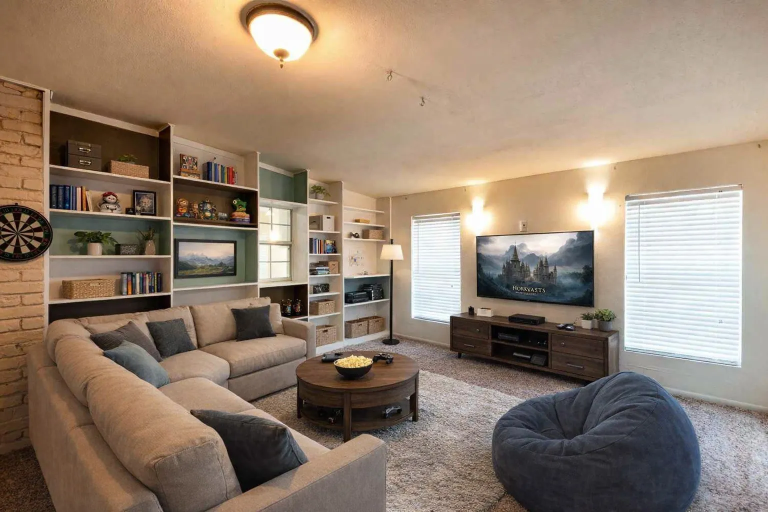 Virtually staged - Bonus/flex room