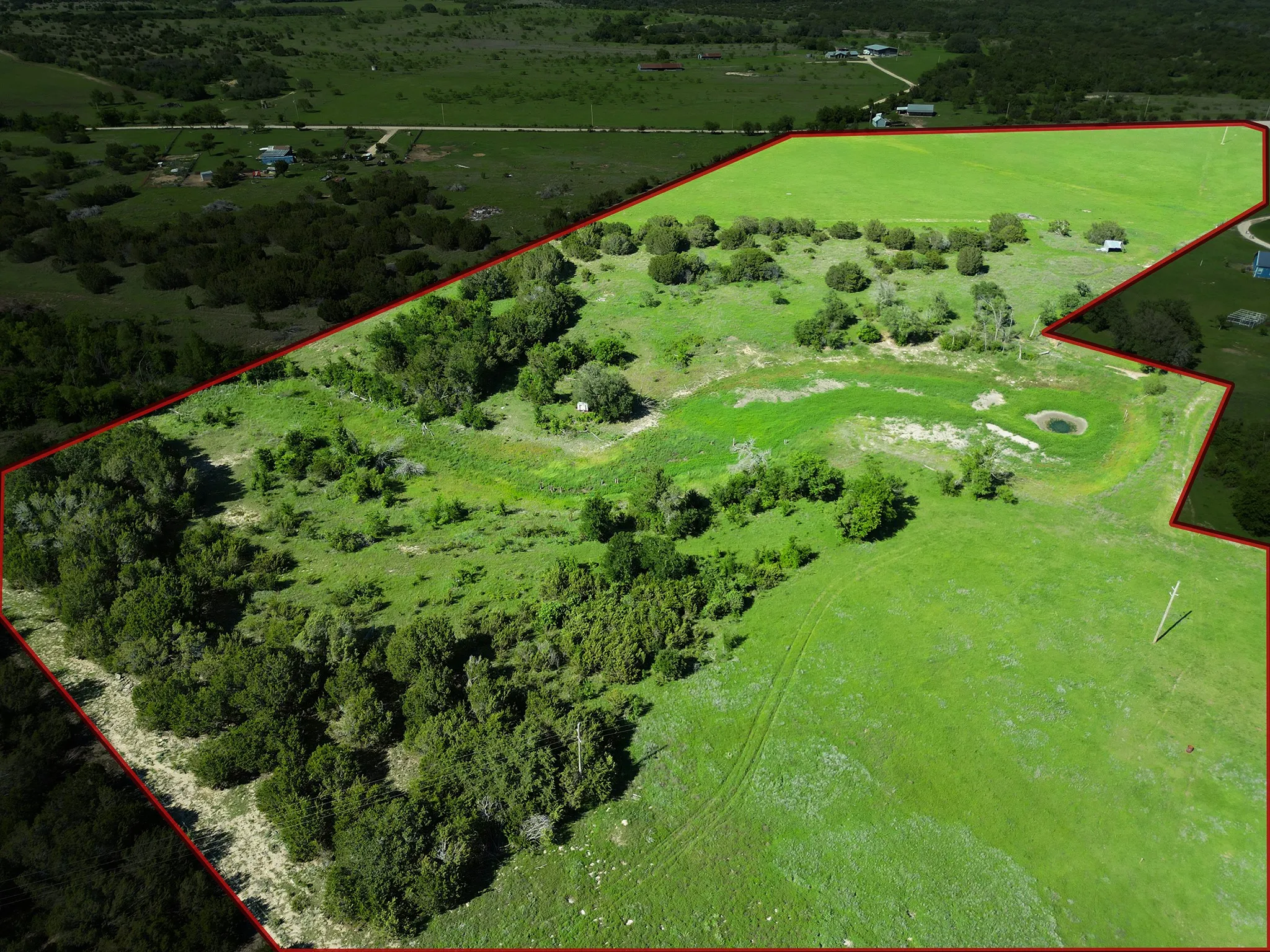 Boundary Lines determined by survey