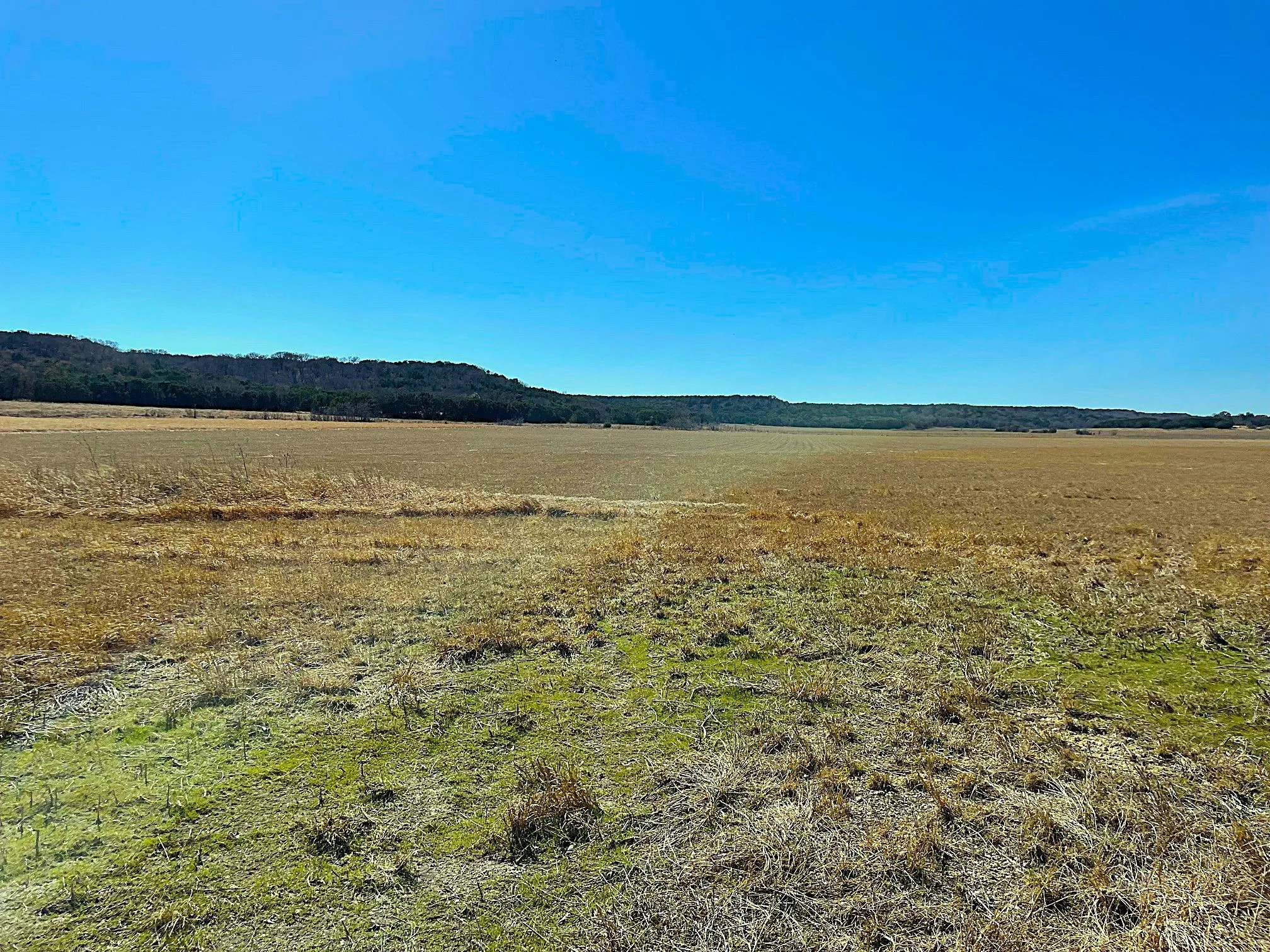 View of mountain background with rural landscape