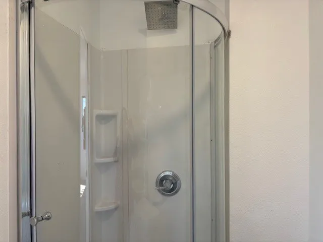 Shower in bathroom