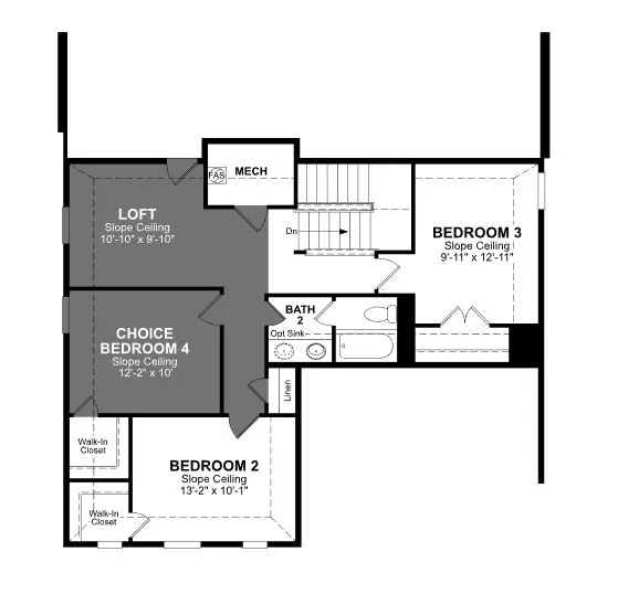 Beazer Homes Lake Pointe at Paloma Creek Cascade Floorplan.