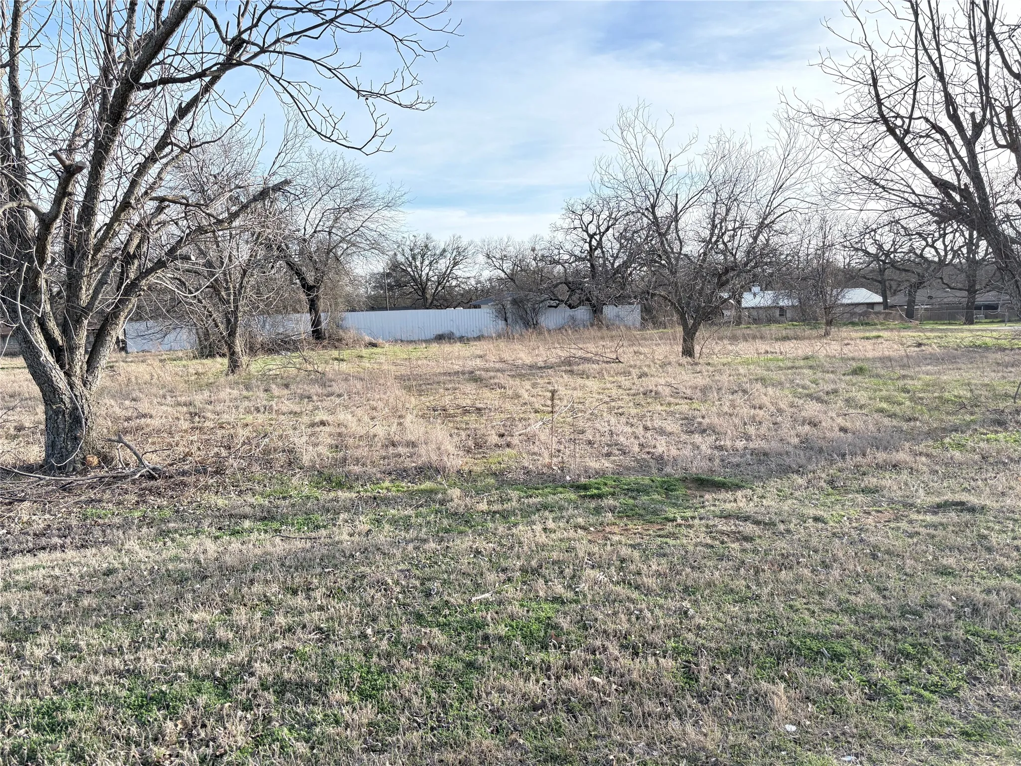 View of yard with a view of countryside