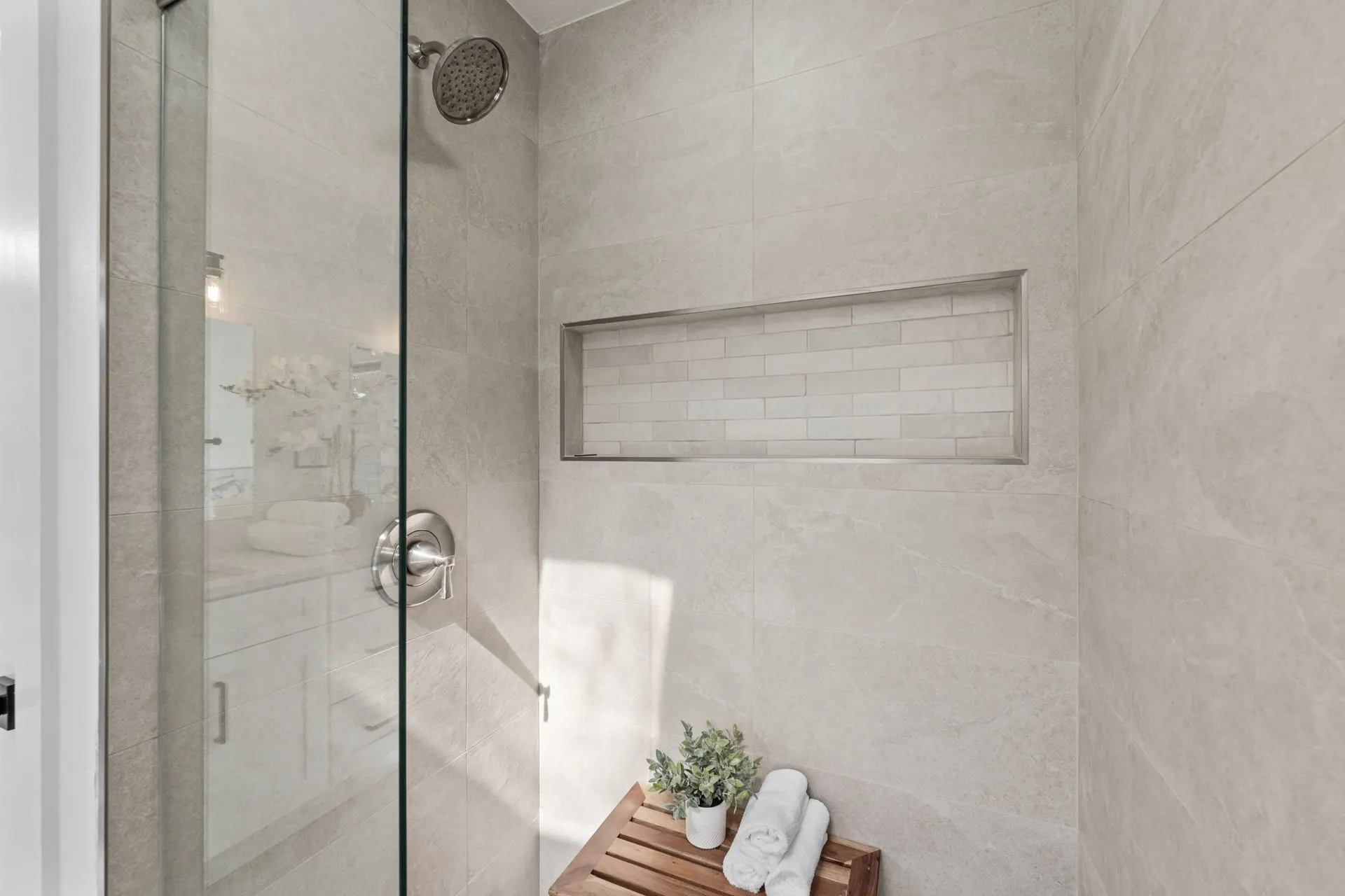 Upstairs Primary Bathroom Shower