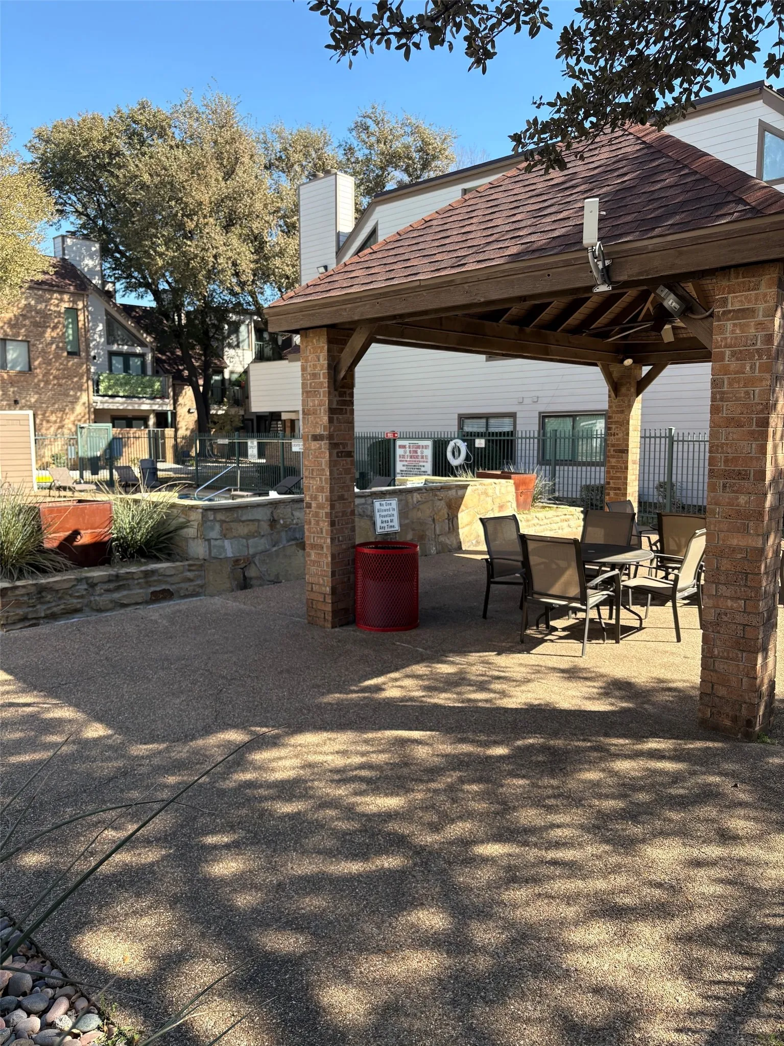 View of patio