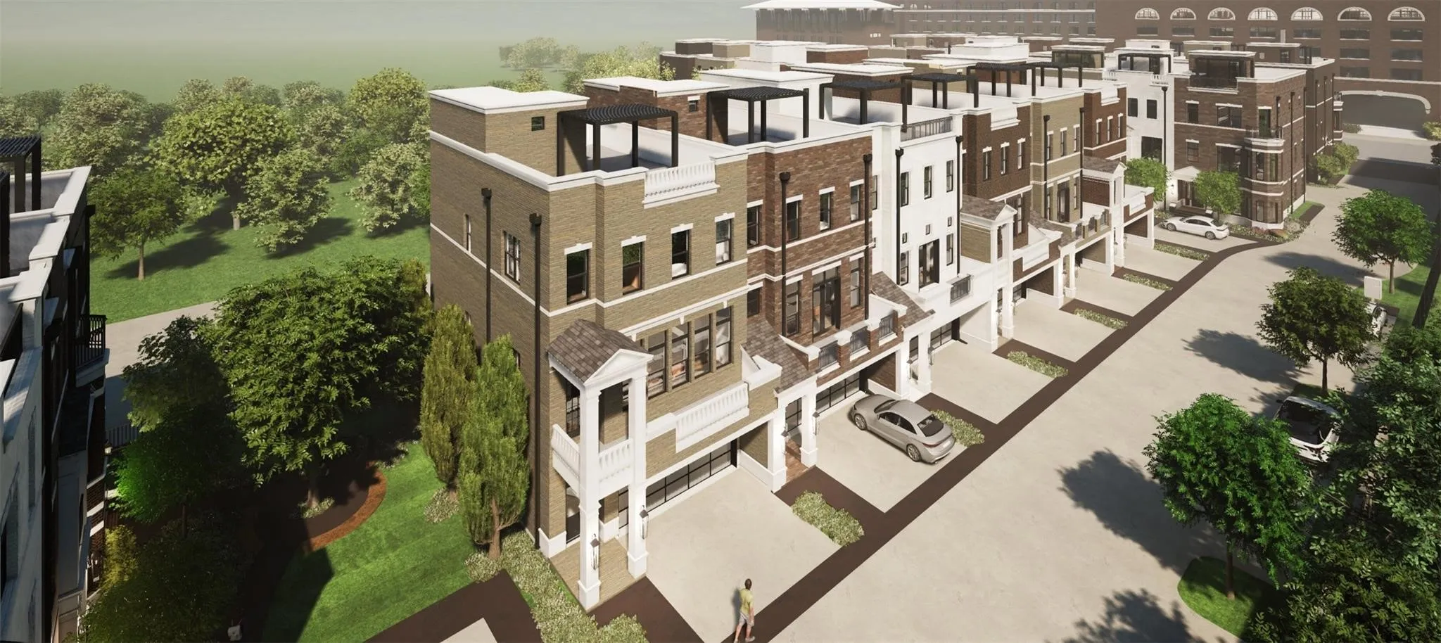 Residence #121 will be second home from the end by the courtyard