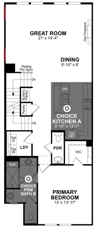 Beazer Homes Bayside Caspian plan