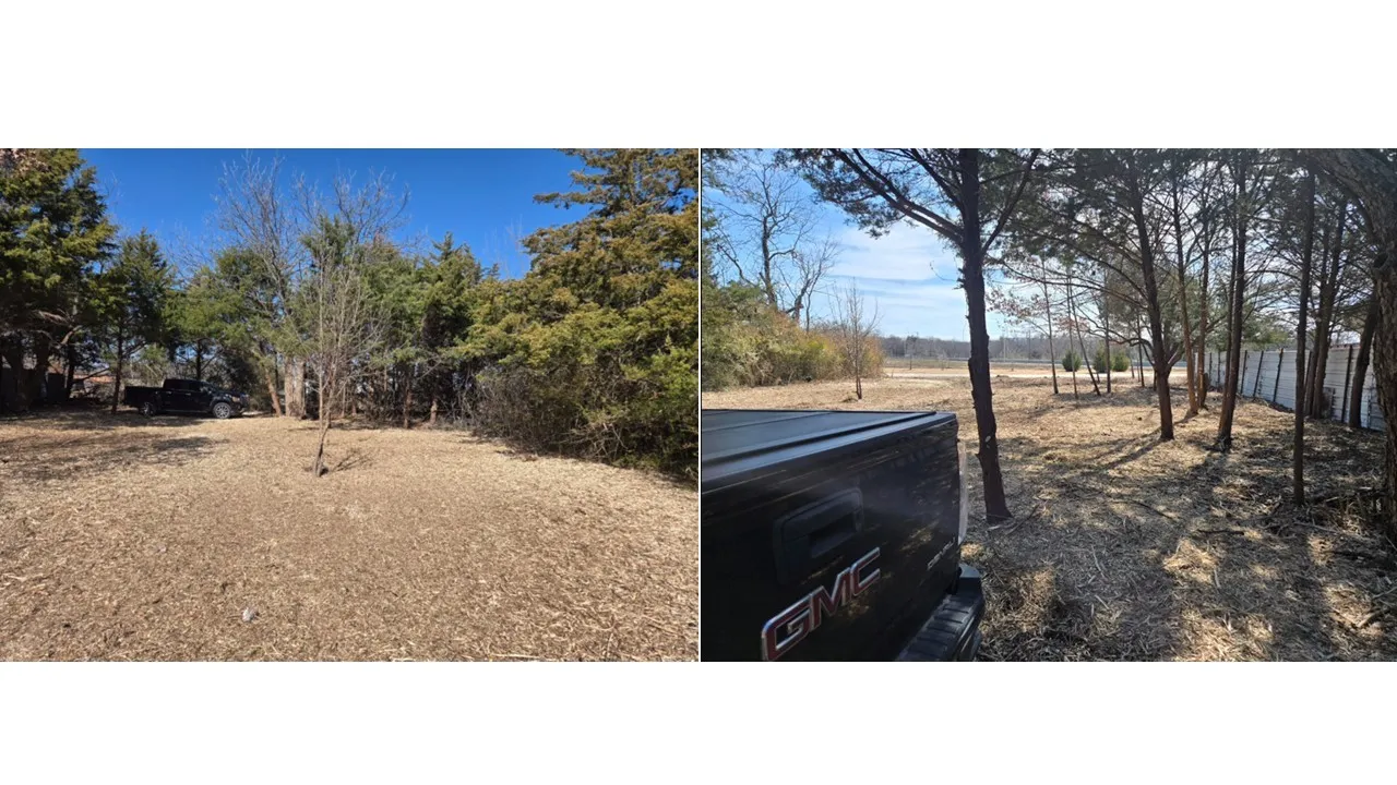 Deep area for huge back yard.  lot is 185 deep on one side and 205 deep on the other side.  Over 75 feet wide.