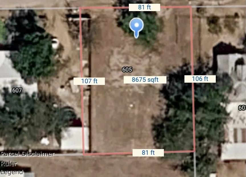 Map of property location featuring property parcel outlined