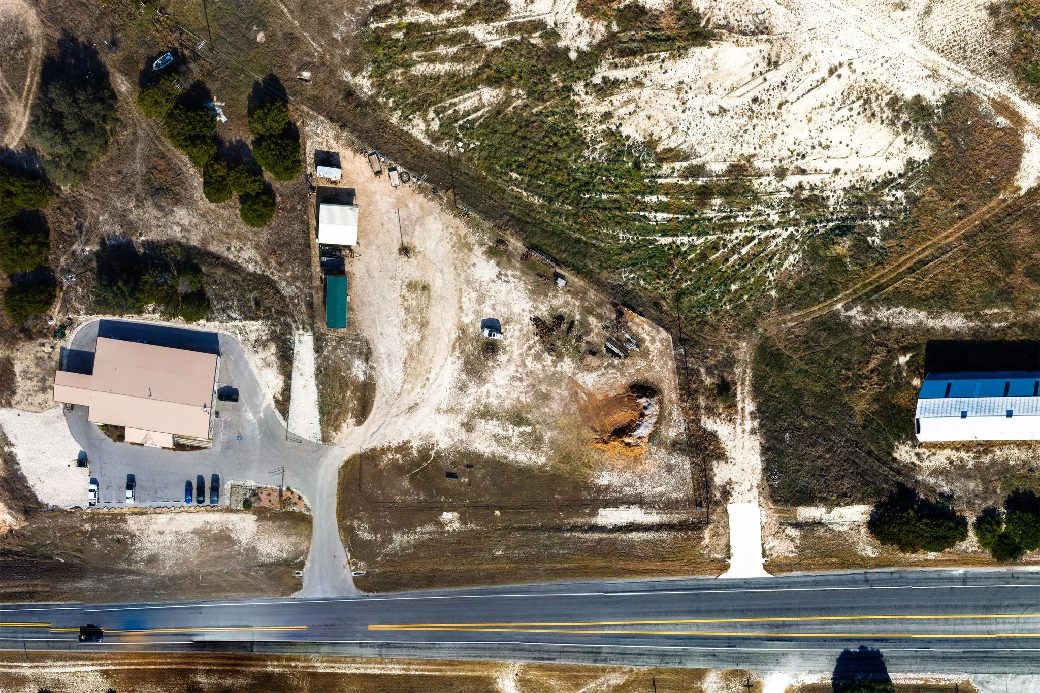 Aerial overview of property's location