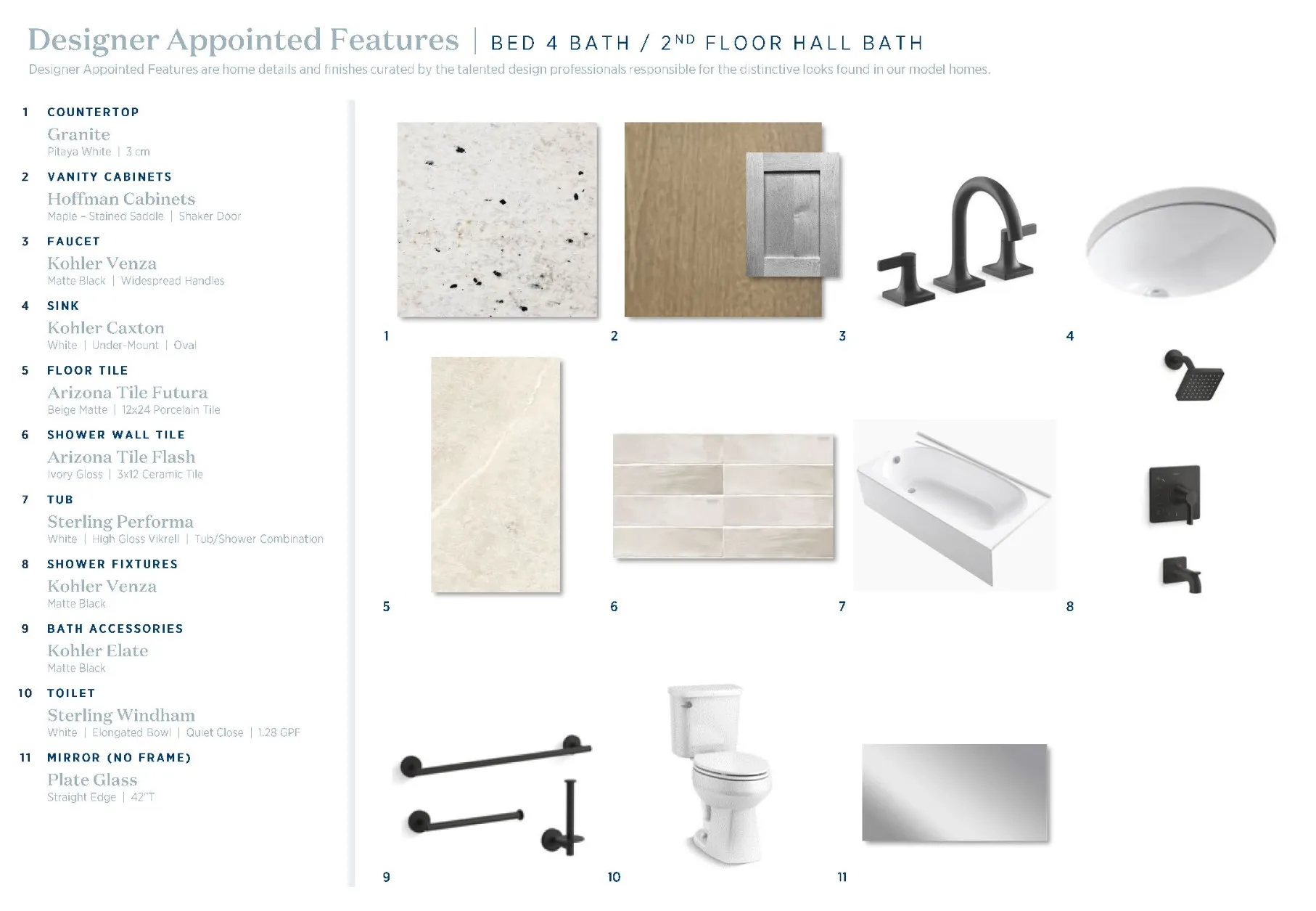 2nd Floor Hall BathSelections