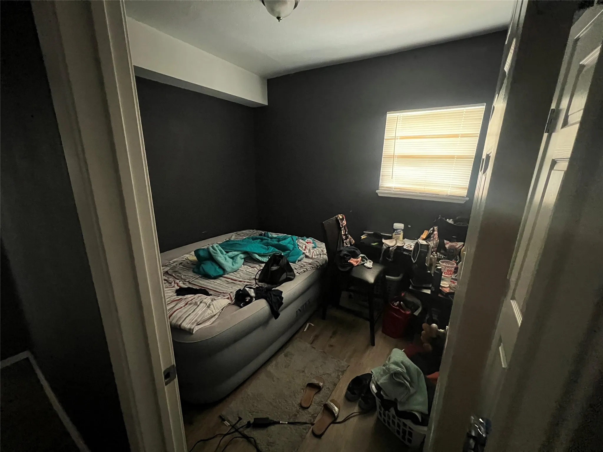 Bedroom featuring light wood-style floors