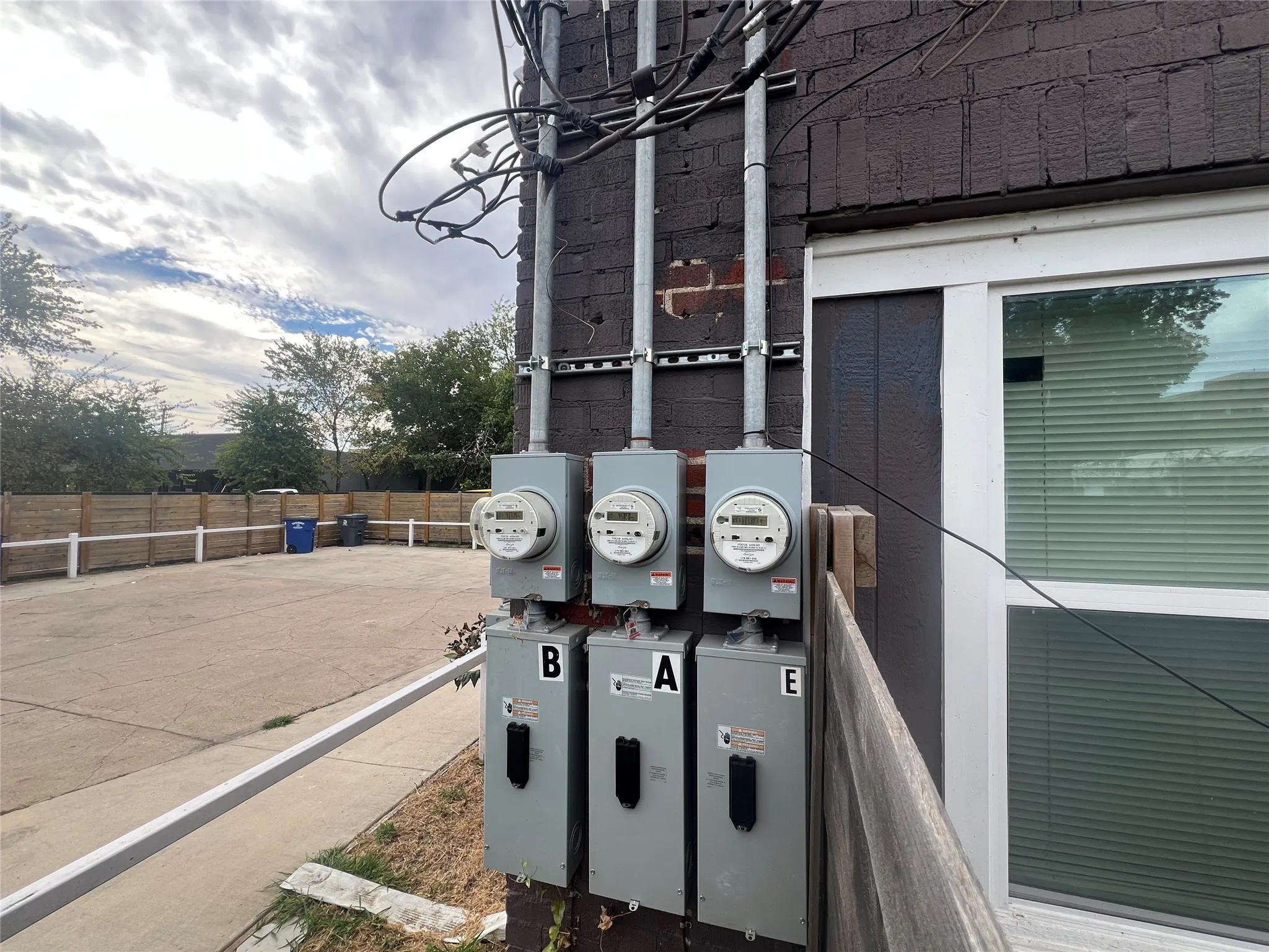 Exterior view of electric meter
