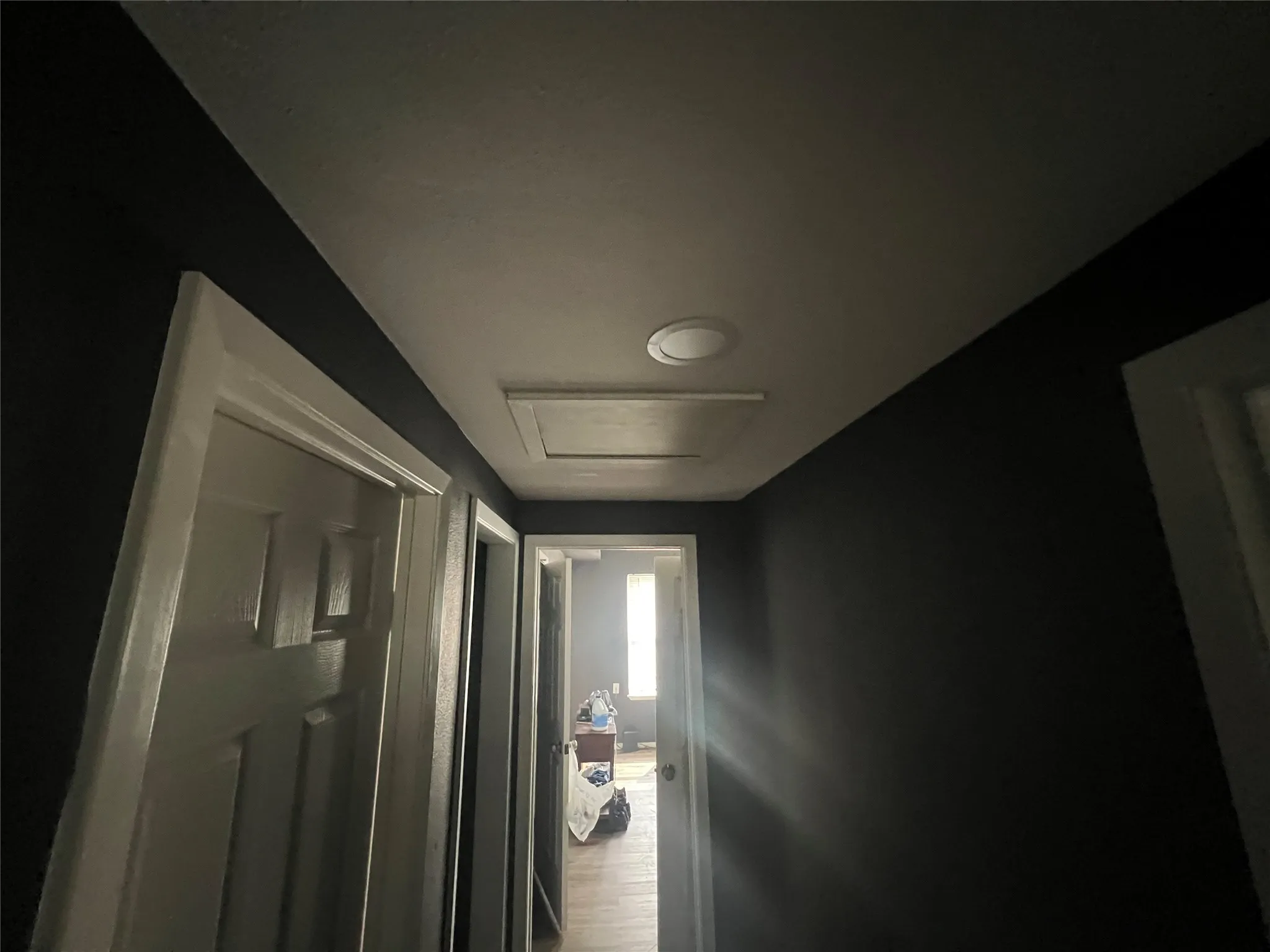 Hall with attic access