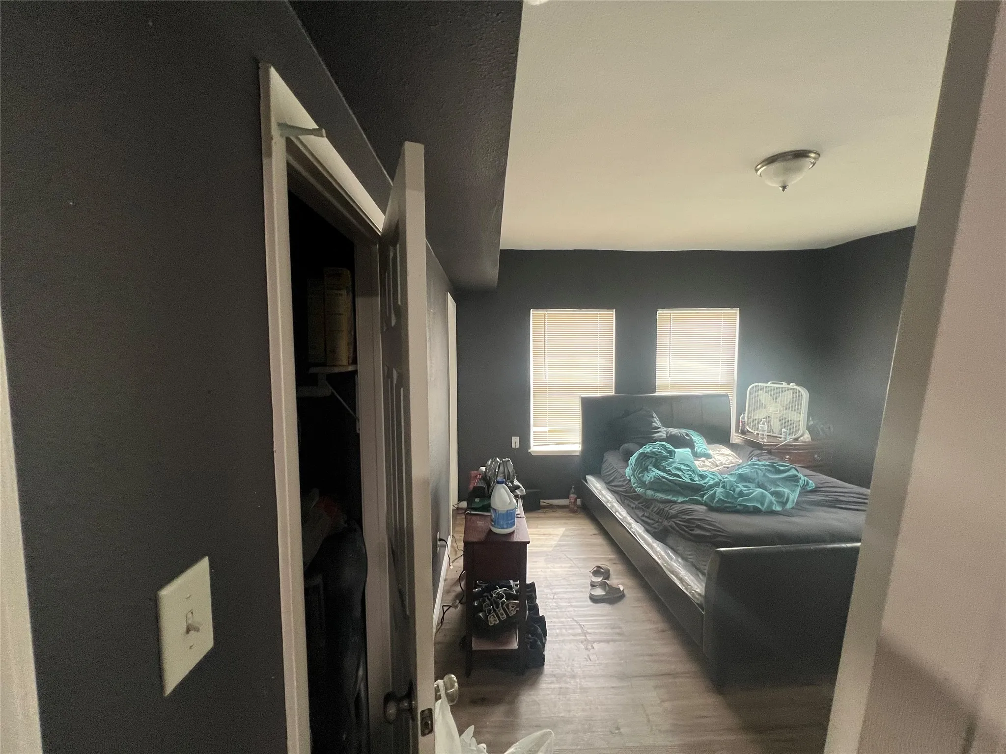 Bedroom featuring light wood-type flooring