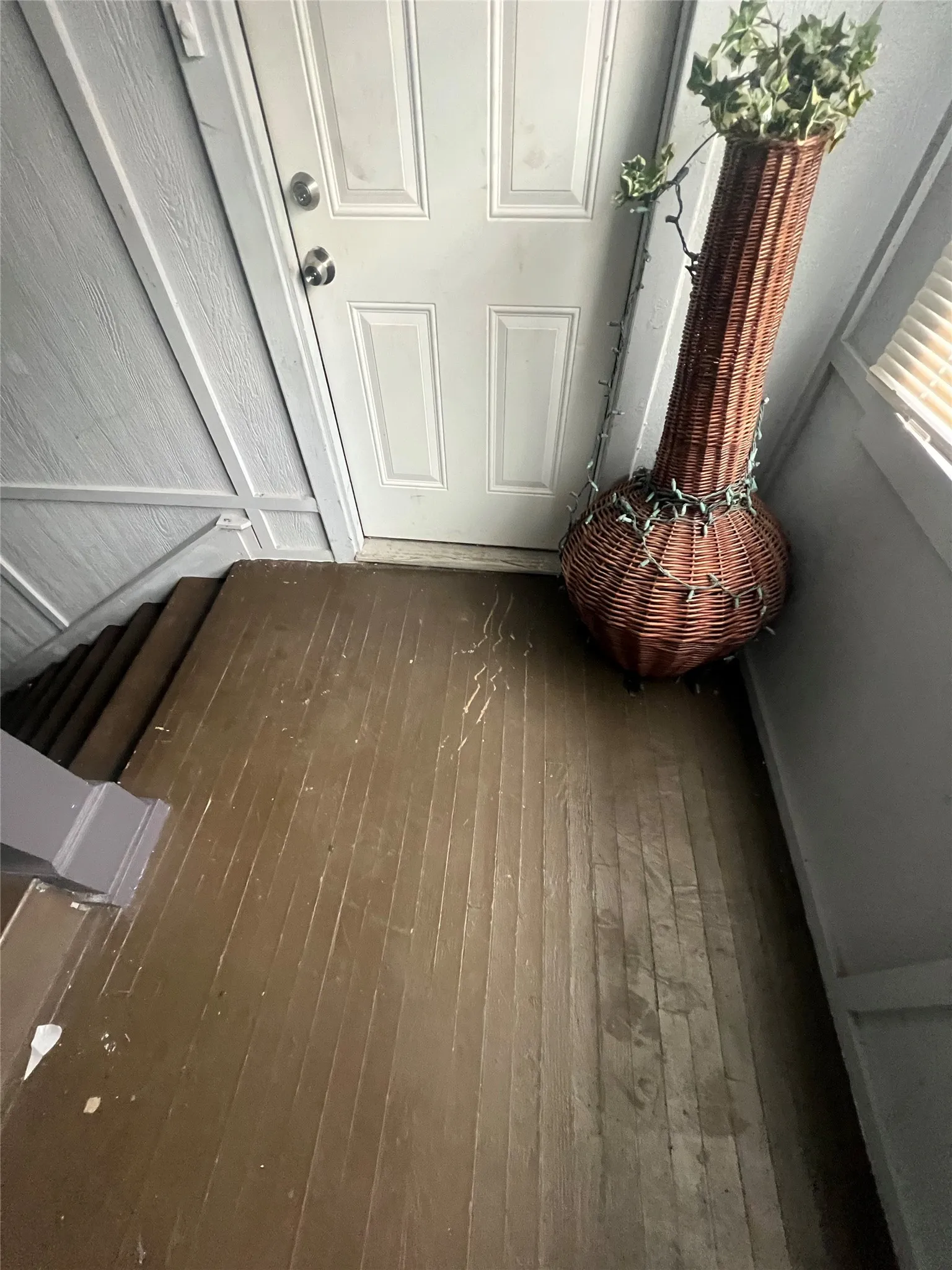 Detailed view of wood finished floors