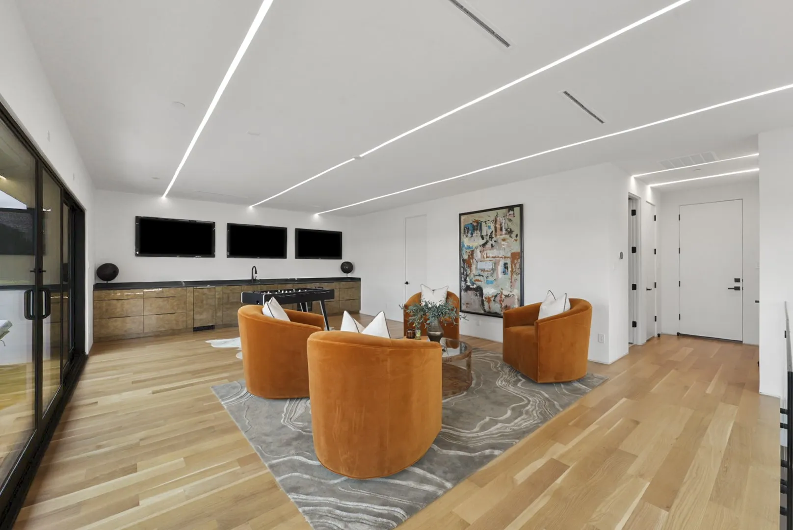 Designer finishes at every turn of this just-completed residence