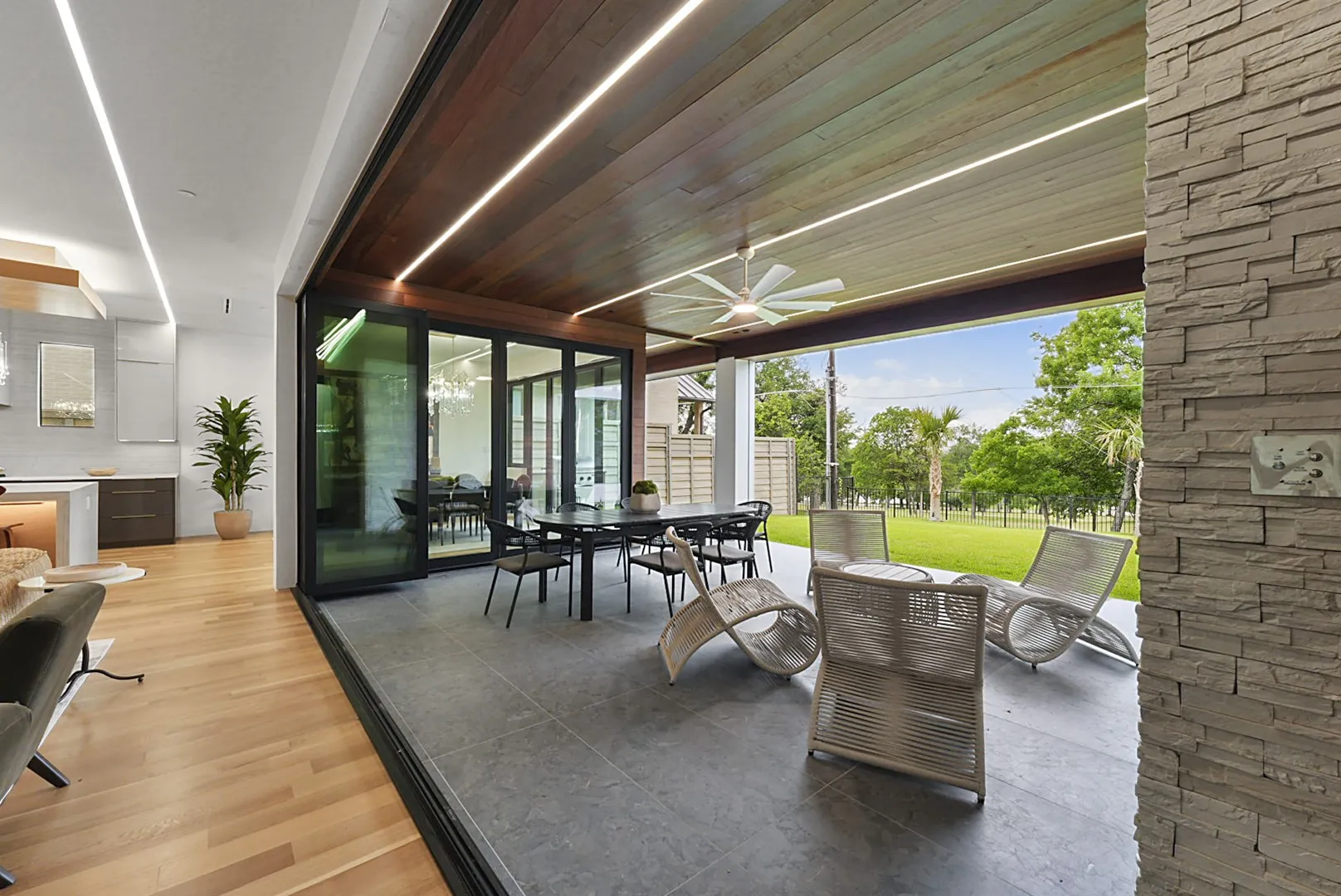 Another covered lounge - over 7,200 SF of living inside and out