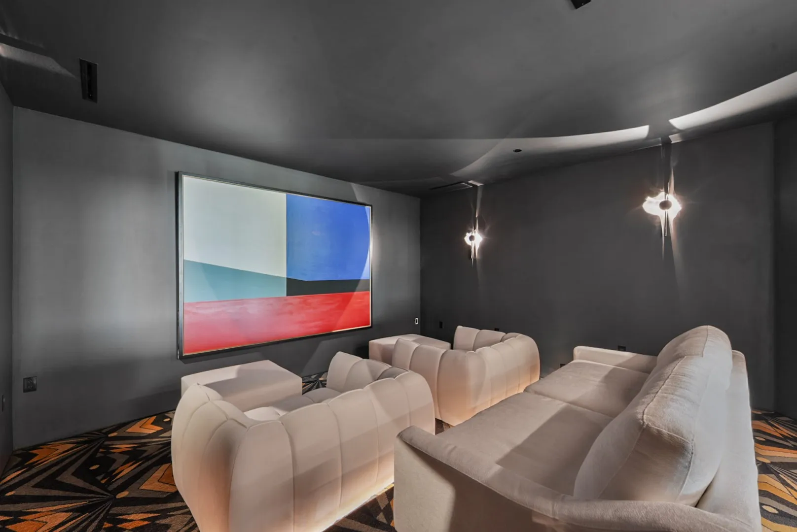 Dedicated theater room - movie nights on the big screen at home