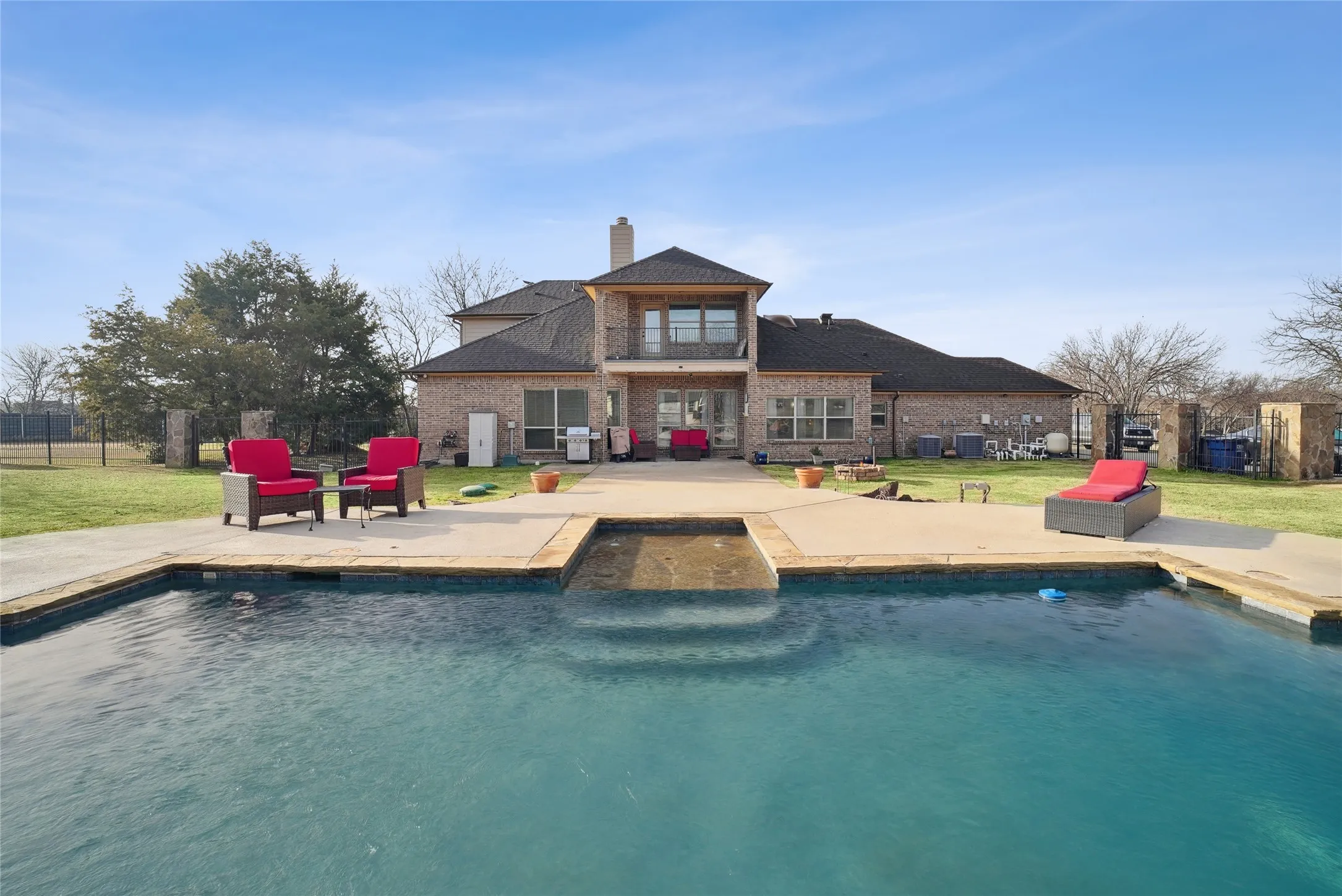 Beautiful resort-style pool creating the perfect backyard oasis.