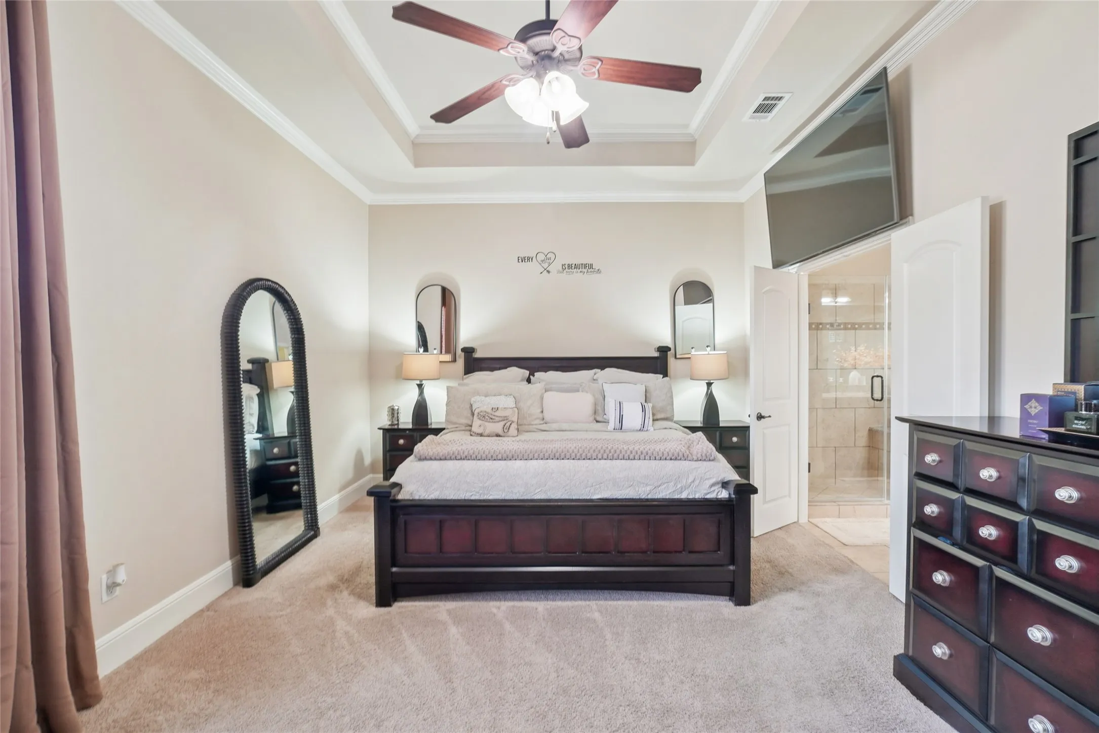 Generous size walking closet.