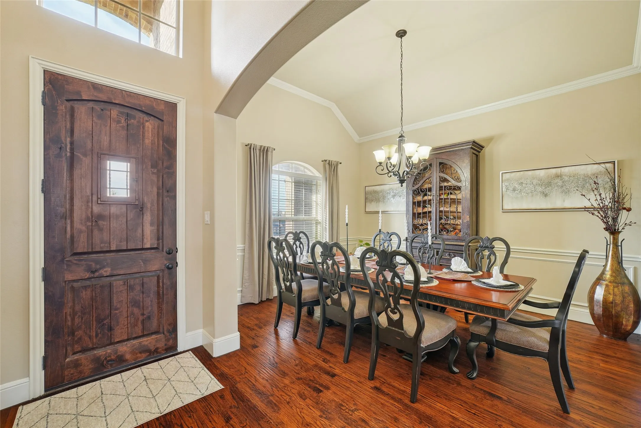 Dining room conveniently located to the left as you enter the home.