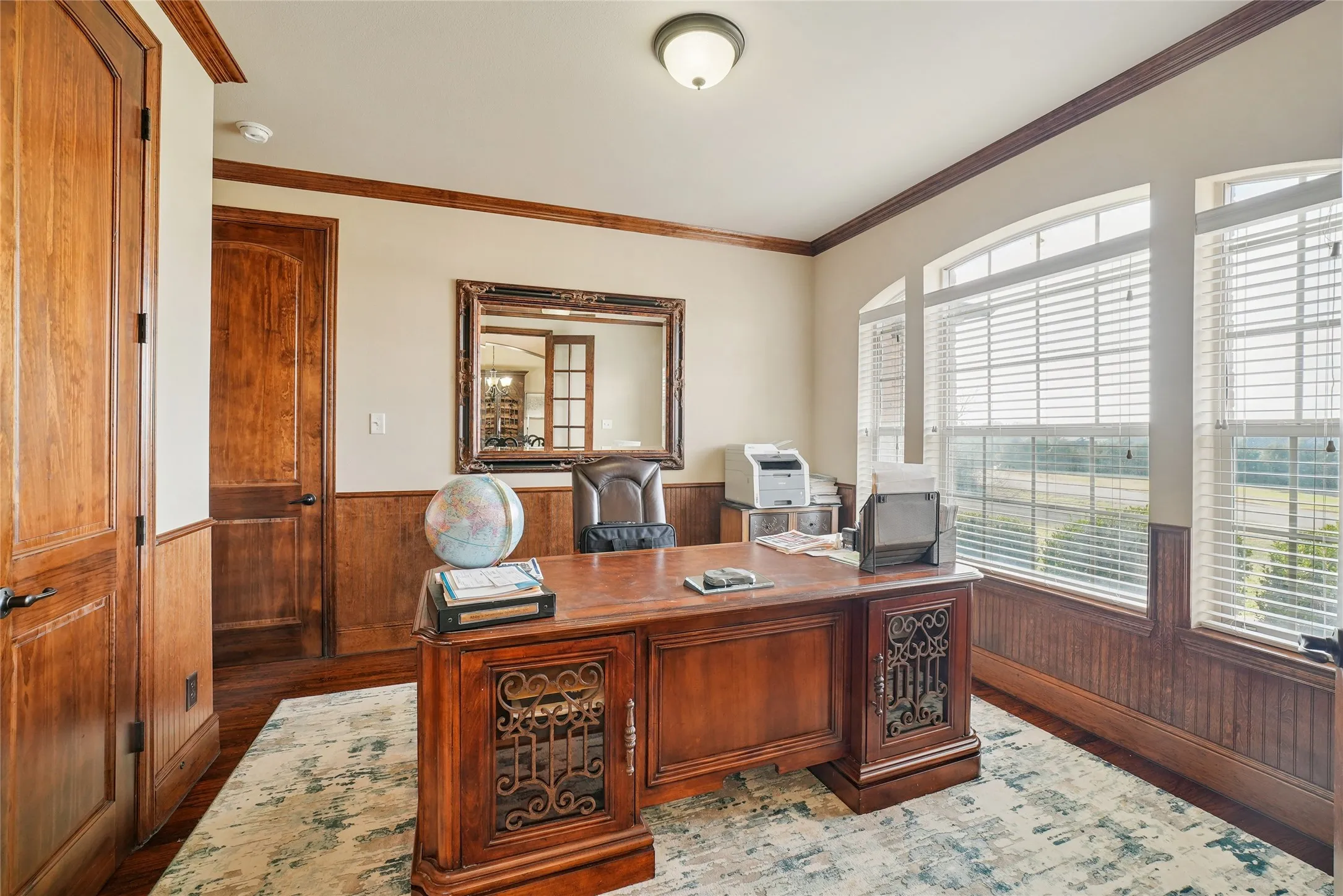 Home office conveniently located just off the main entry.