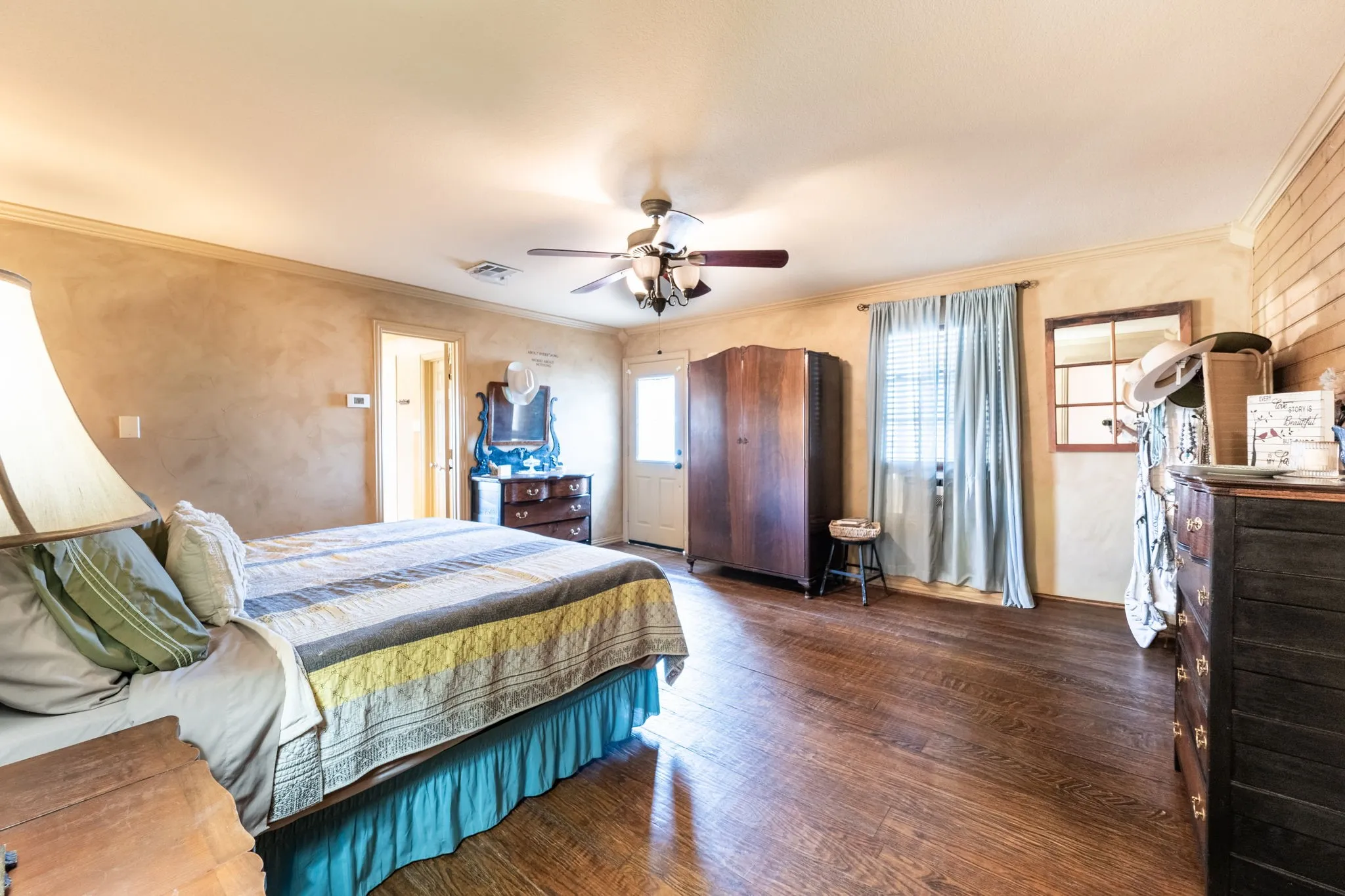 Large but cozy Primary Bedroom with ensuite bathroom.