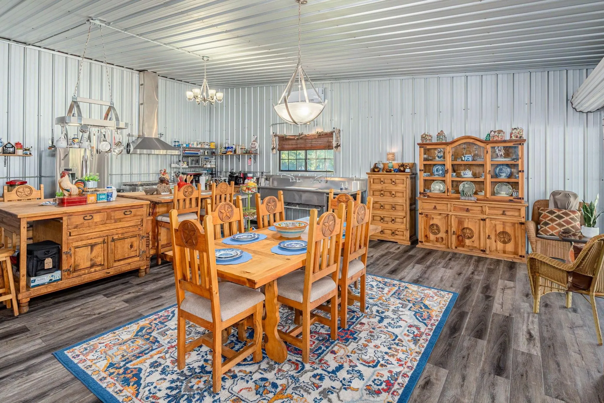 Dining area and view of Kitchen