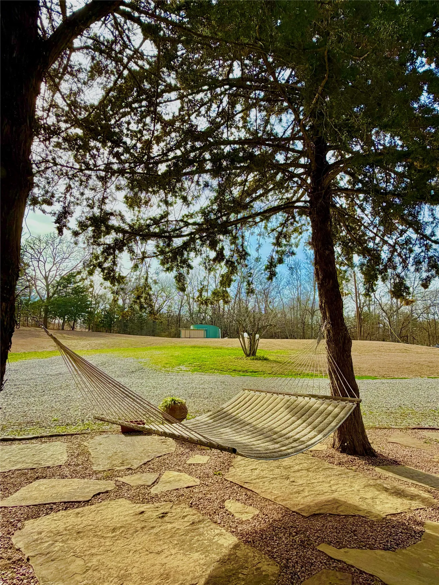 Enjoy relaxing in your hammock on a beautiful day