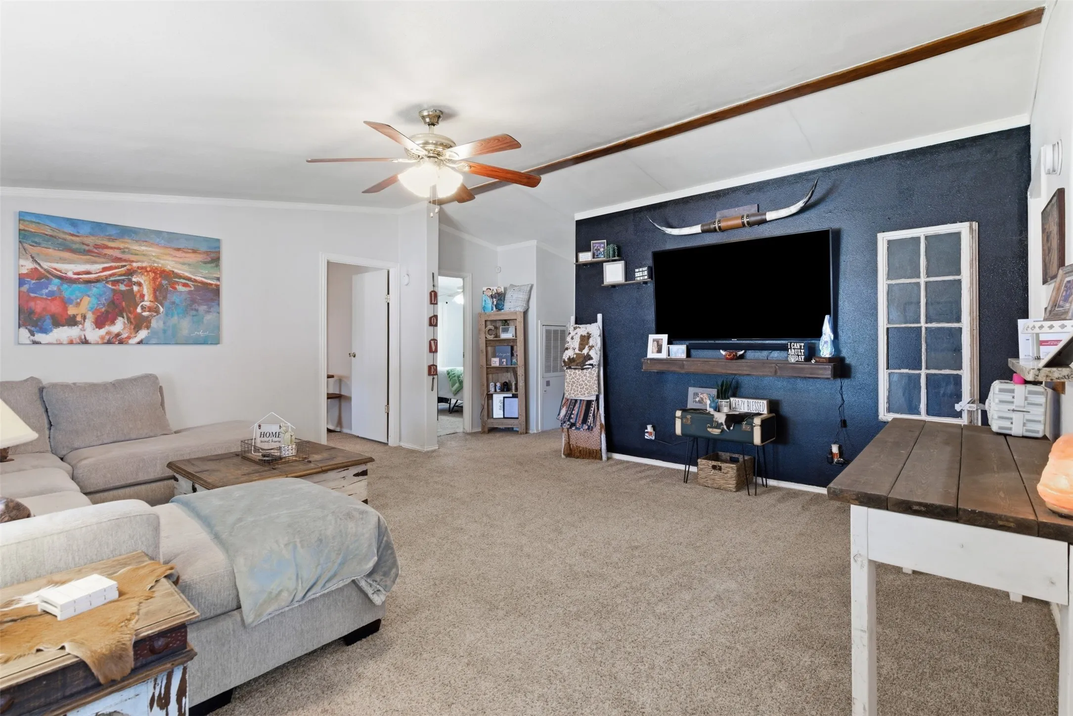 Living Room facing hallway from entry