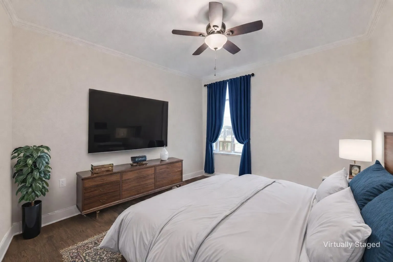 1 of 3 secondary bedrooms downstairs.