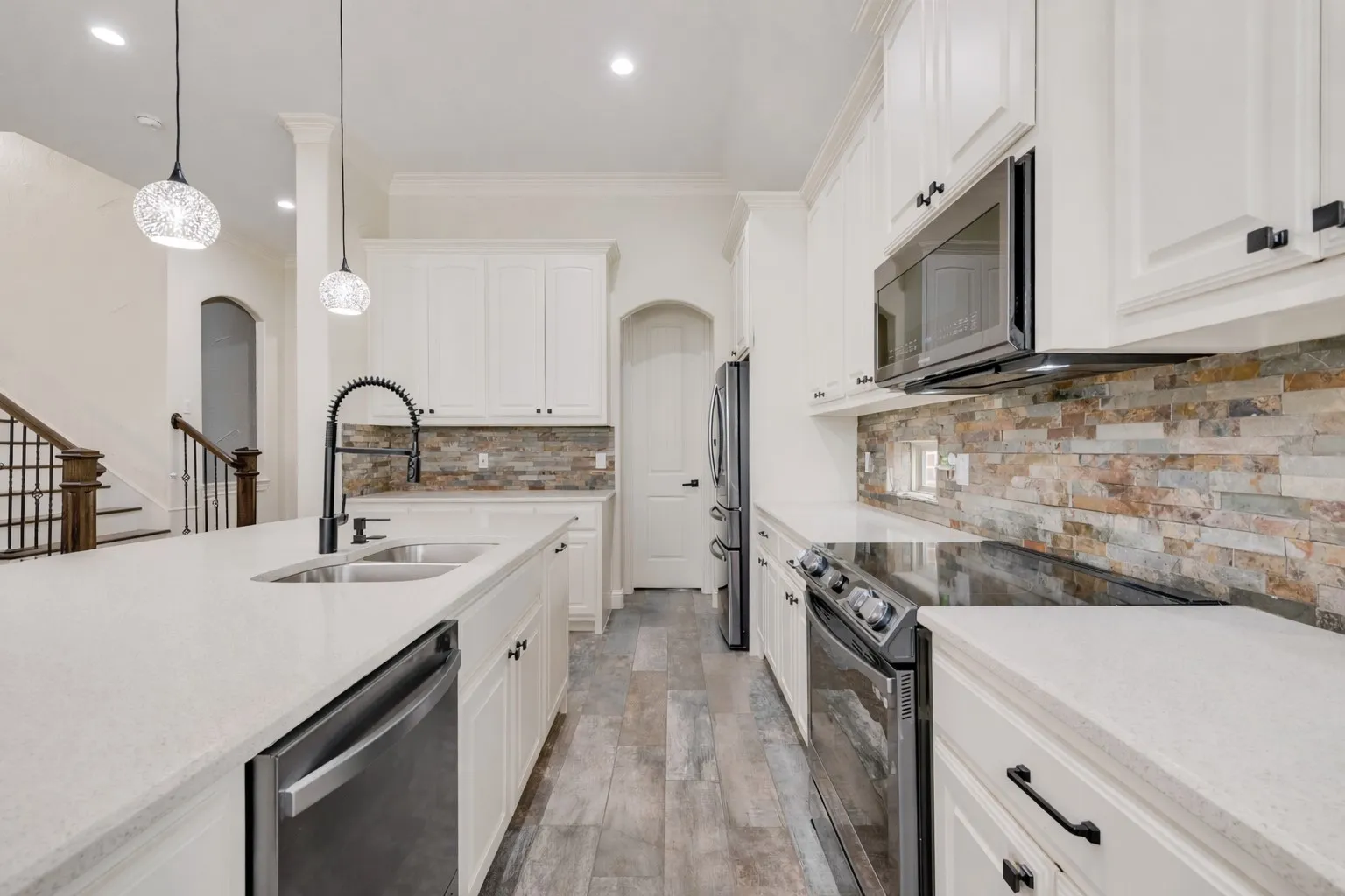 Chef's all white kitchen is ready to level up all of your family meals.
