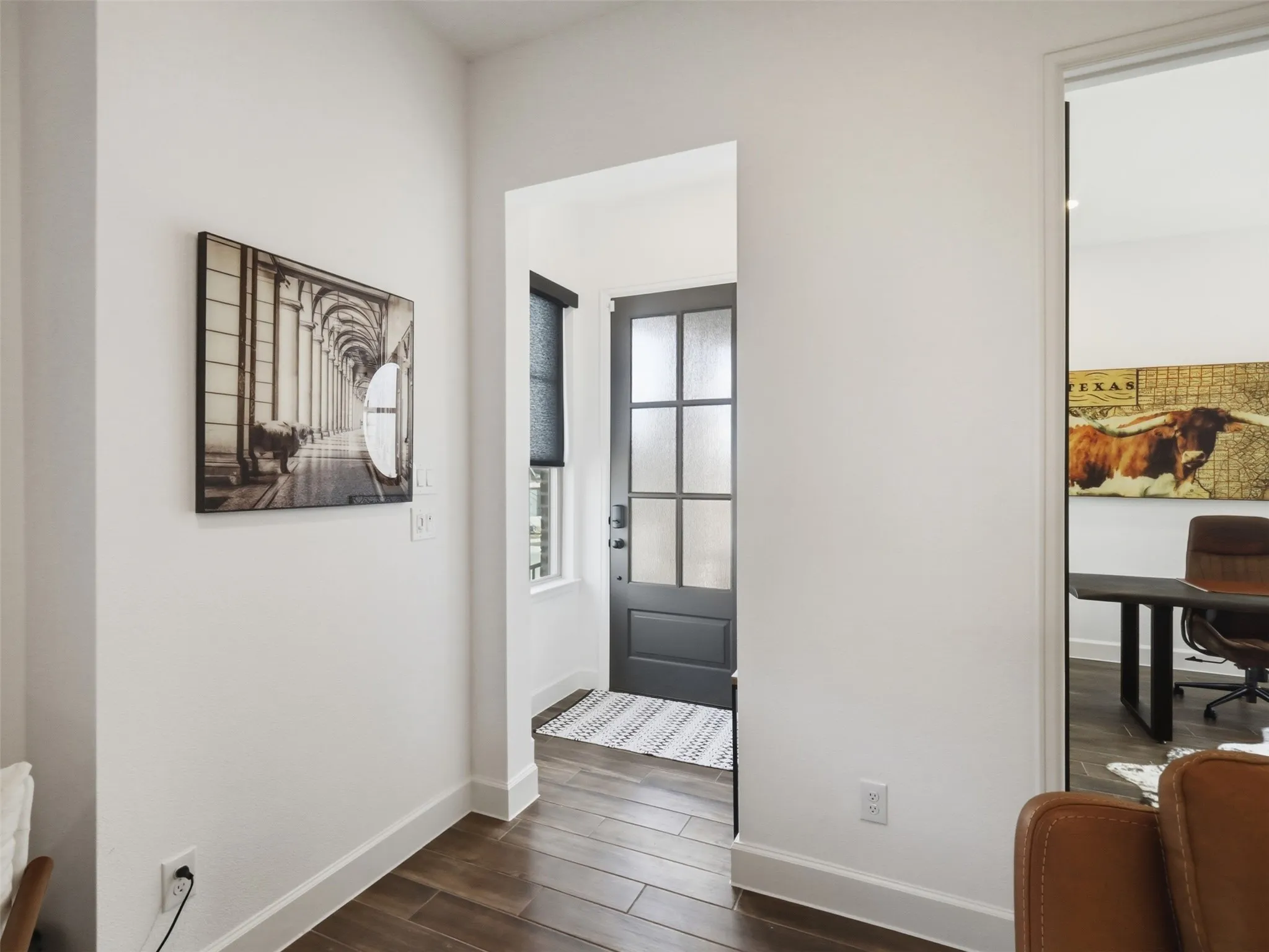 Spacious living room is so light and airy!