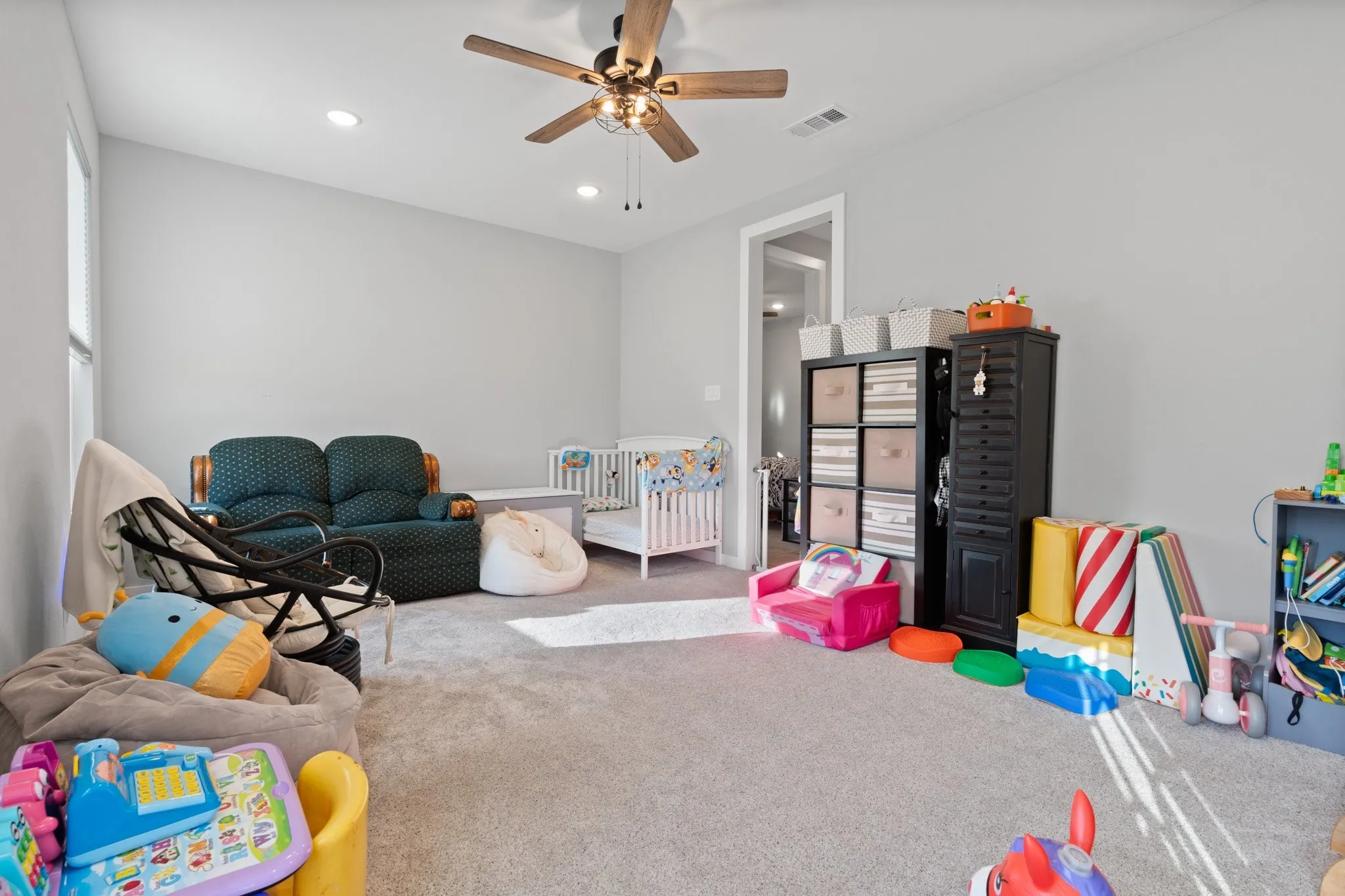 Third bedroom/room has been updated with closet cabinets and door added