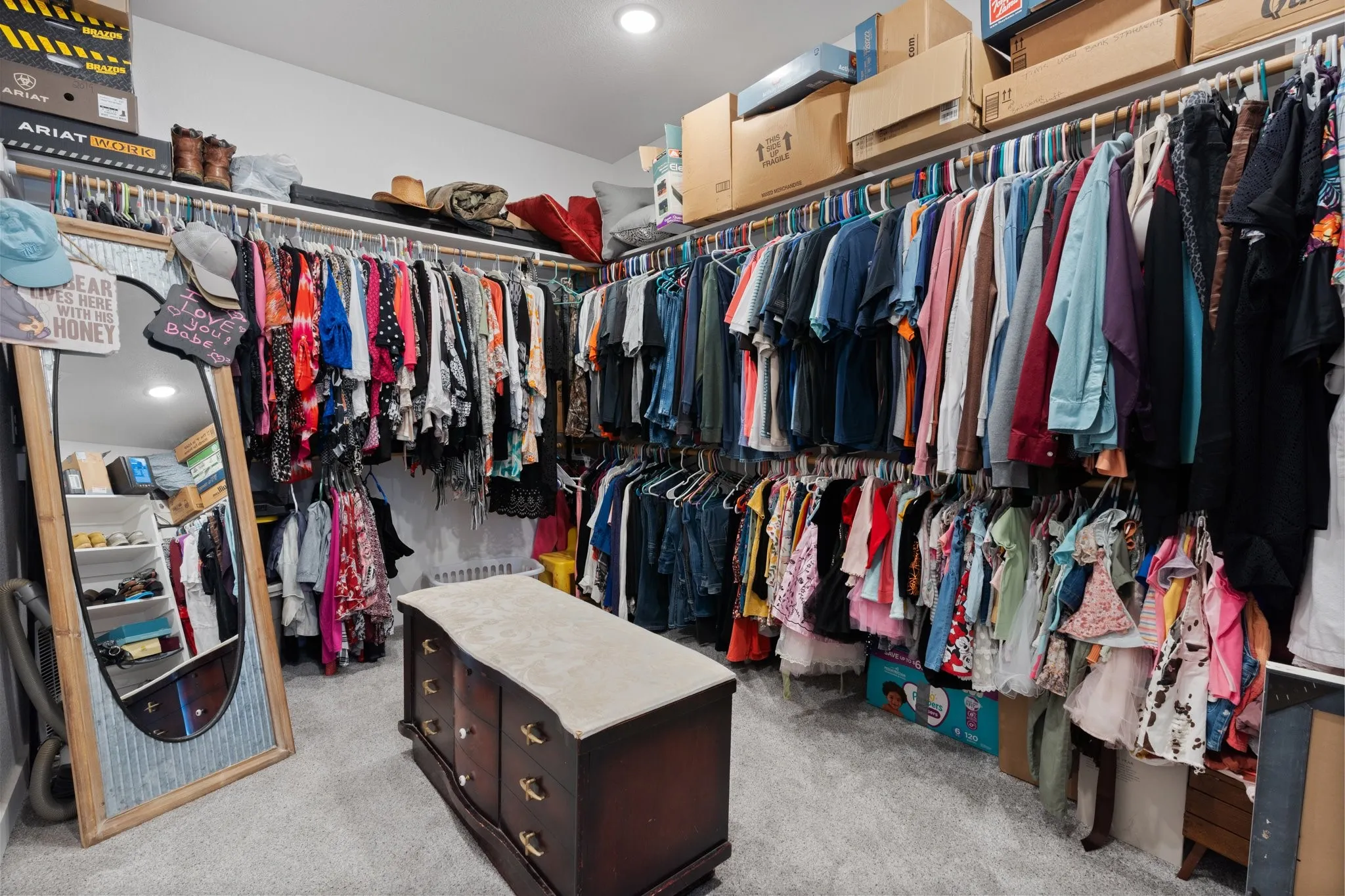 Primary walk in closet/secondary closet/storage