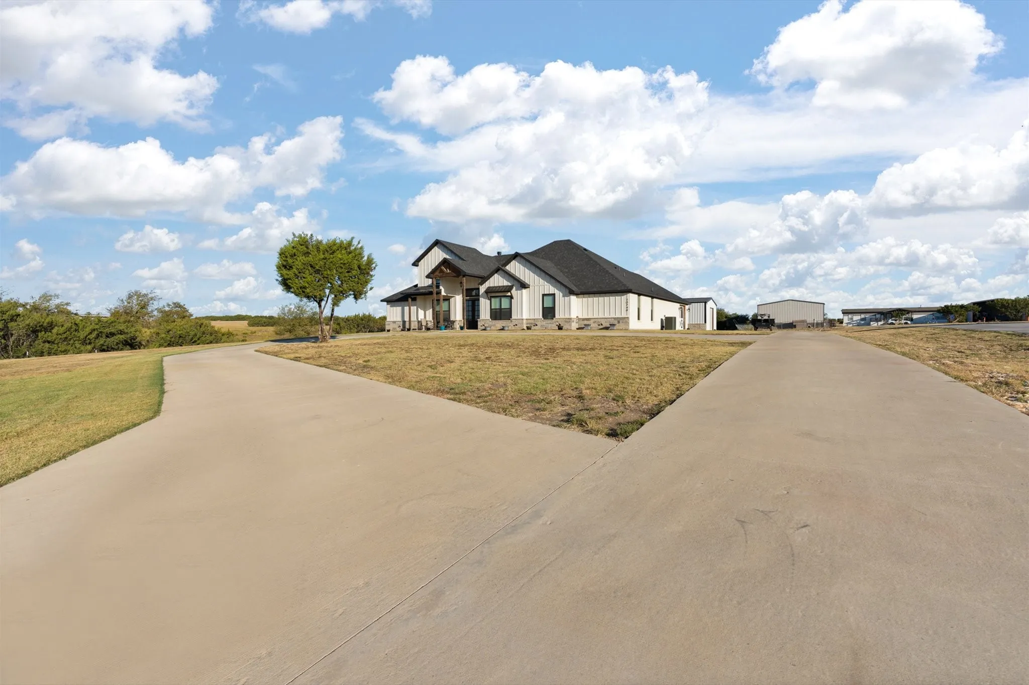 Front of home with circular drive
