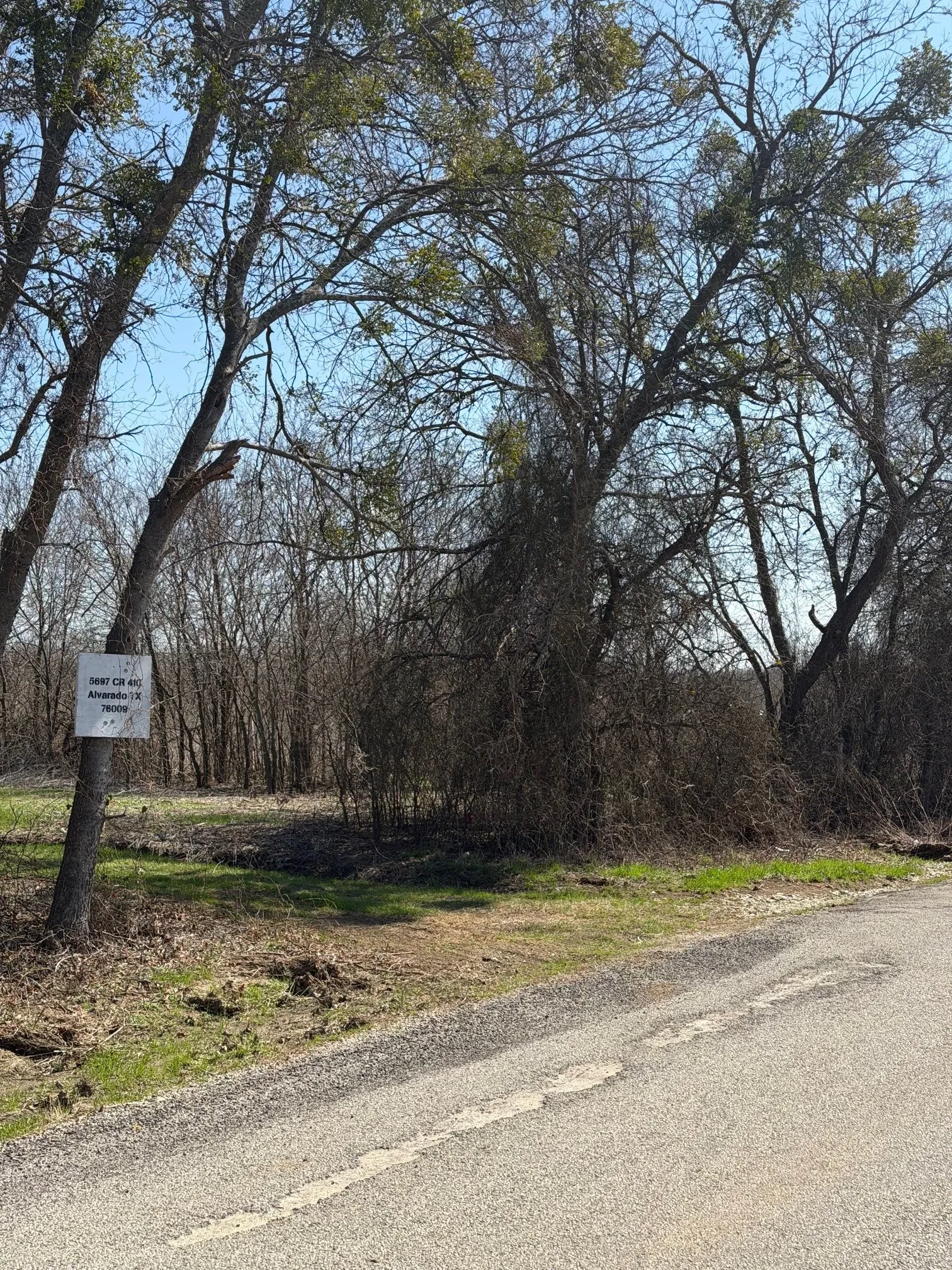 View of asphalt road