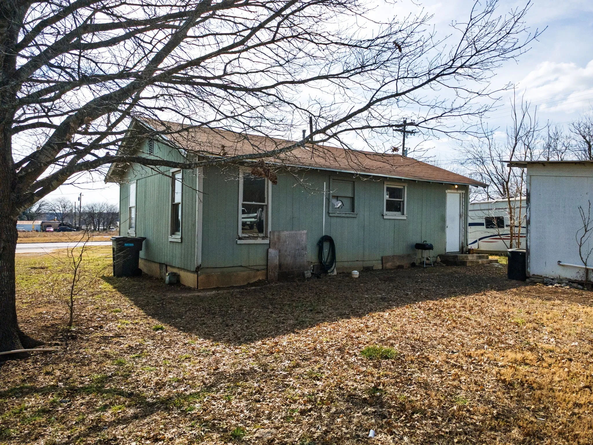 Back of property