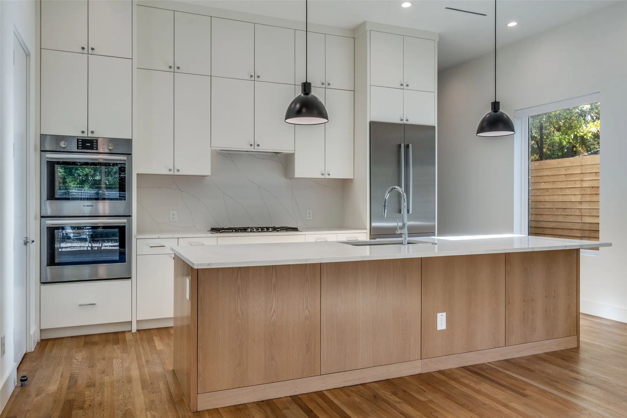 Island and Cabinets