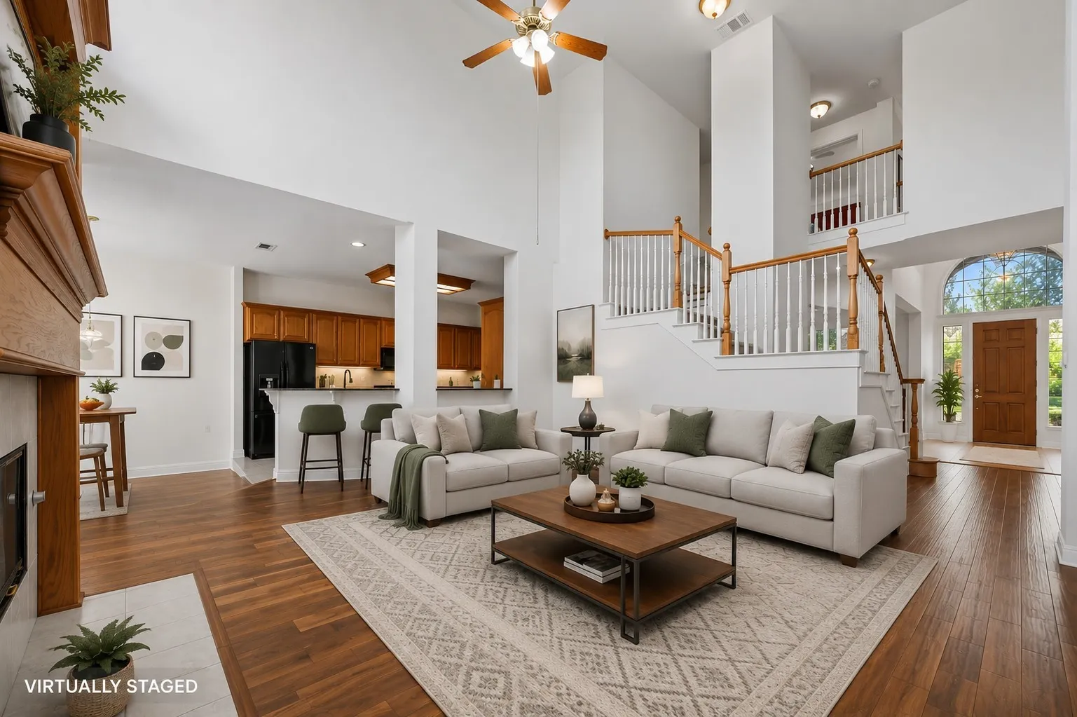 **VIRTUALLY STAGED** living room