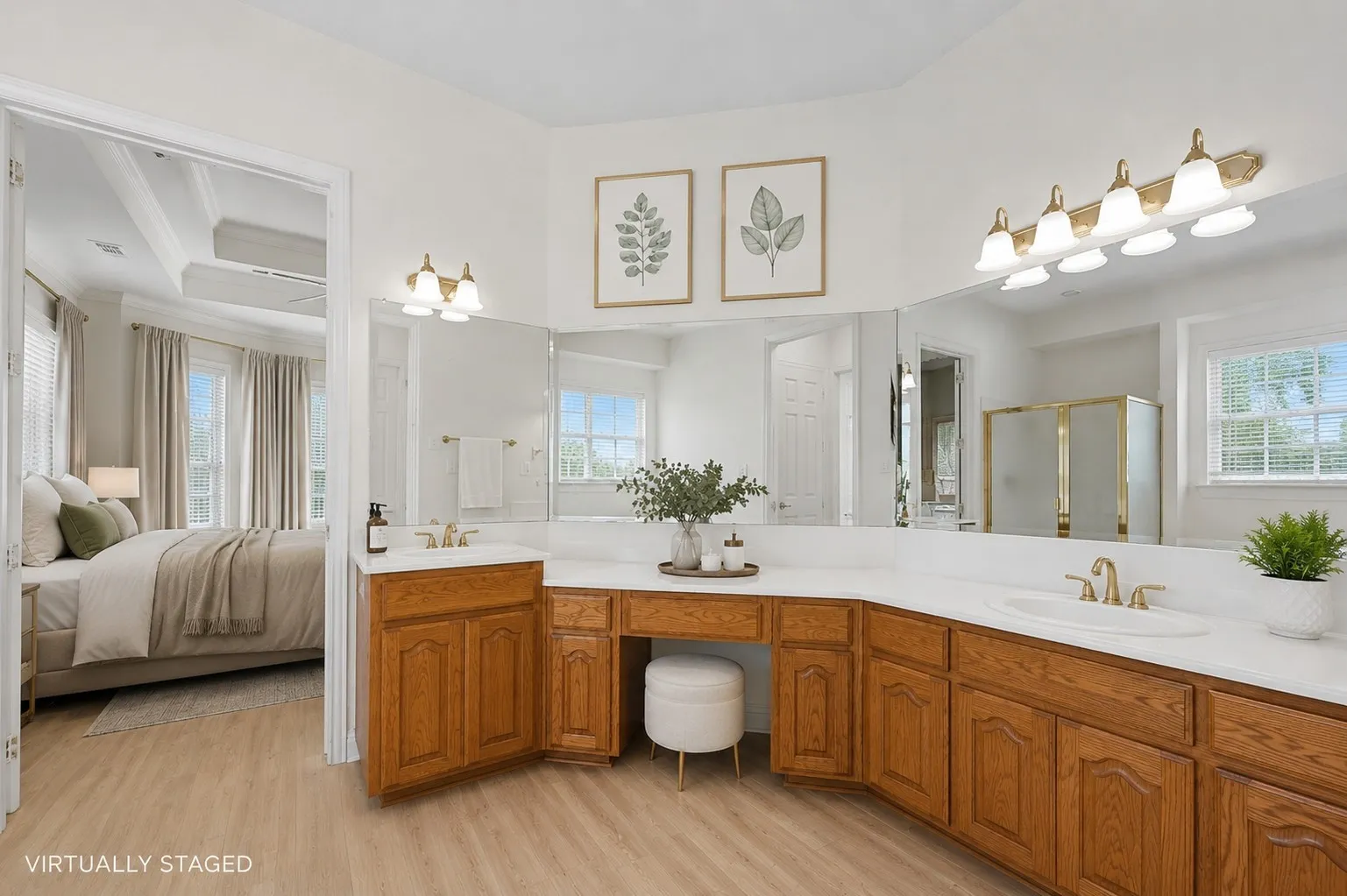 **VIRTUALLY STAGED** primary bathroom