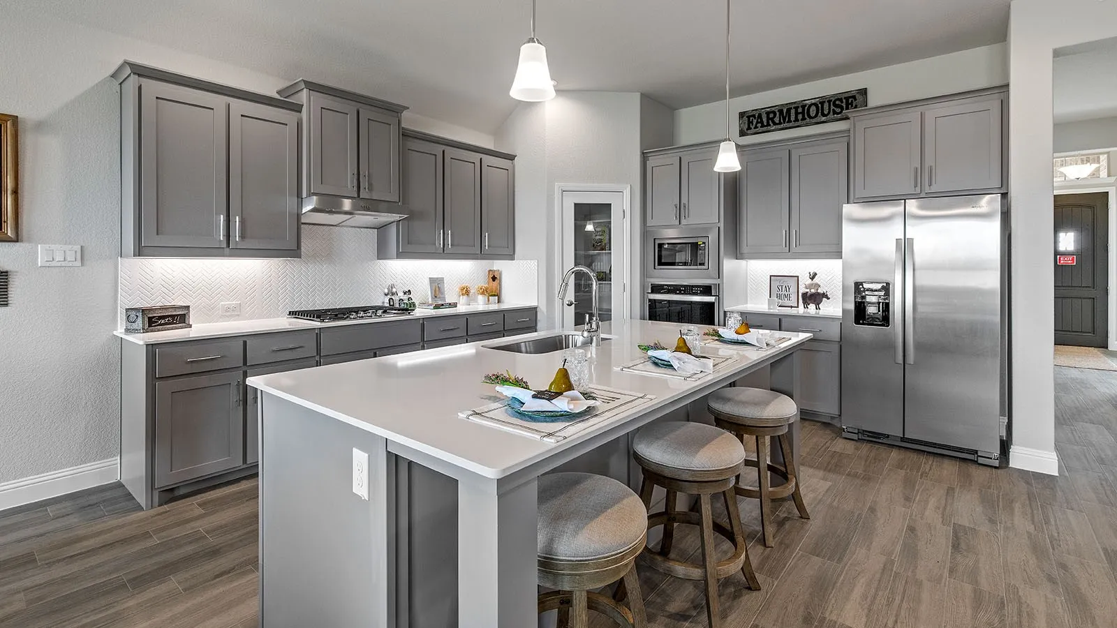 Kitchen - All Home and community information, including pricing, included features, terms, availability and amenities, are subject to change at any time without notice or obligation. All Drawings, pictures, photographs, video, square footages, floor plans, elevations, features, colors and sizes are approximate for illustration purposes only and will vary from the homes as built.
