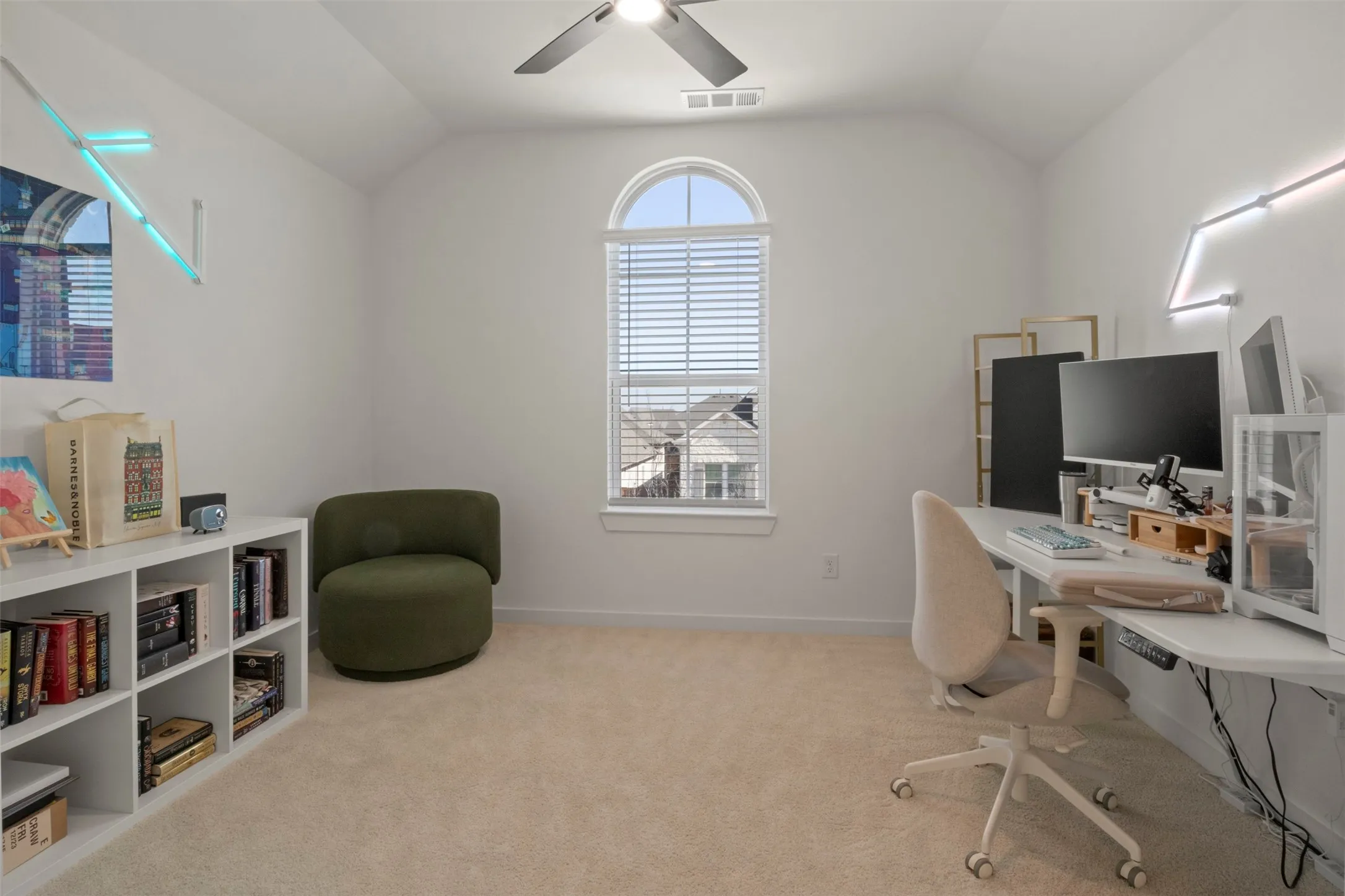 Bedroom upstairs being used as a home office